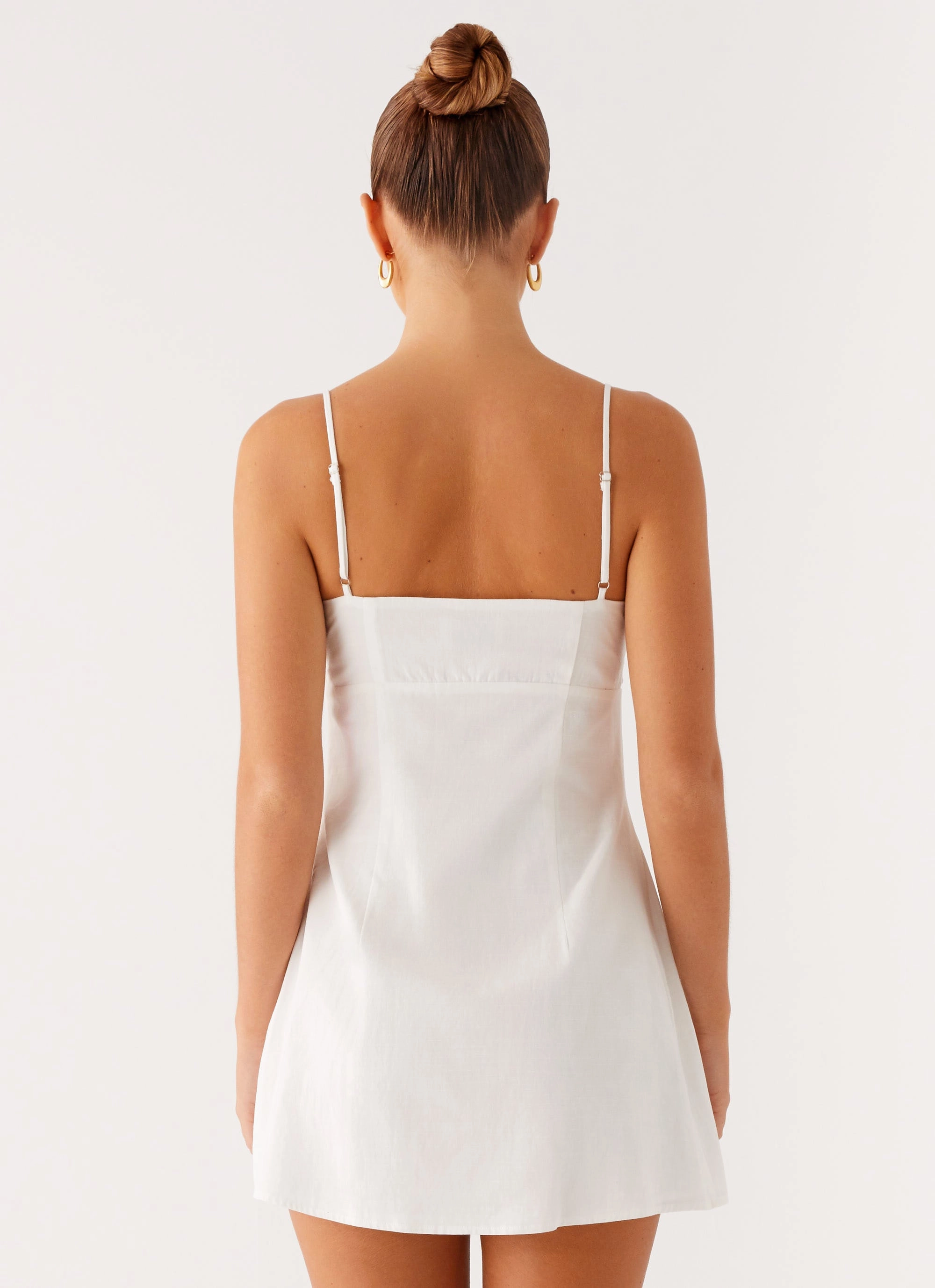 Simple Spirit Daily Style Orson Mini Dress - White