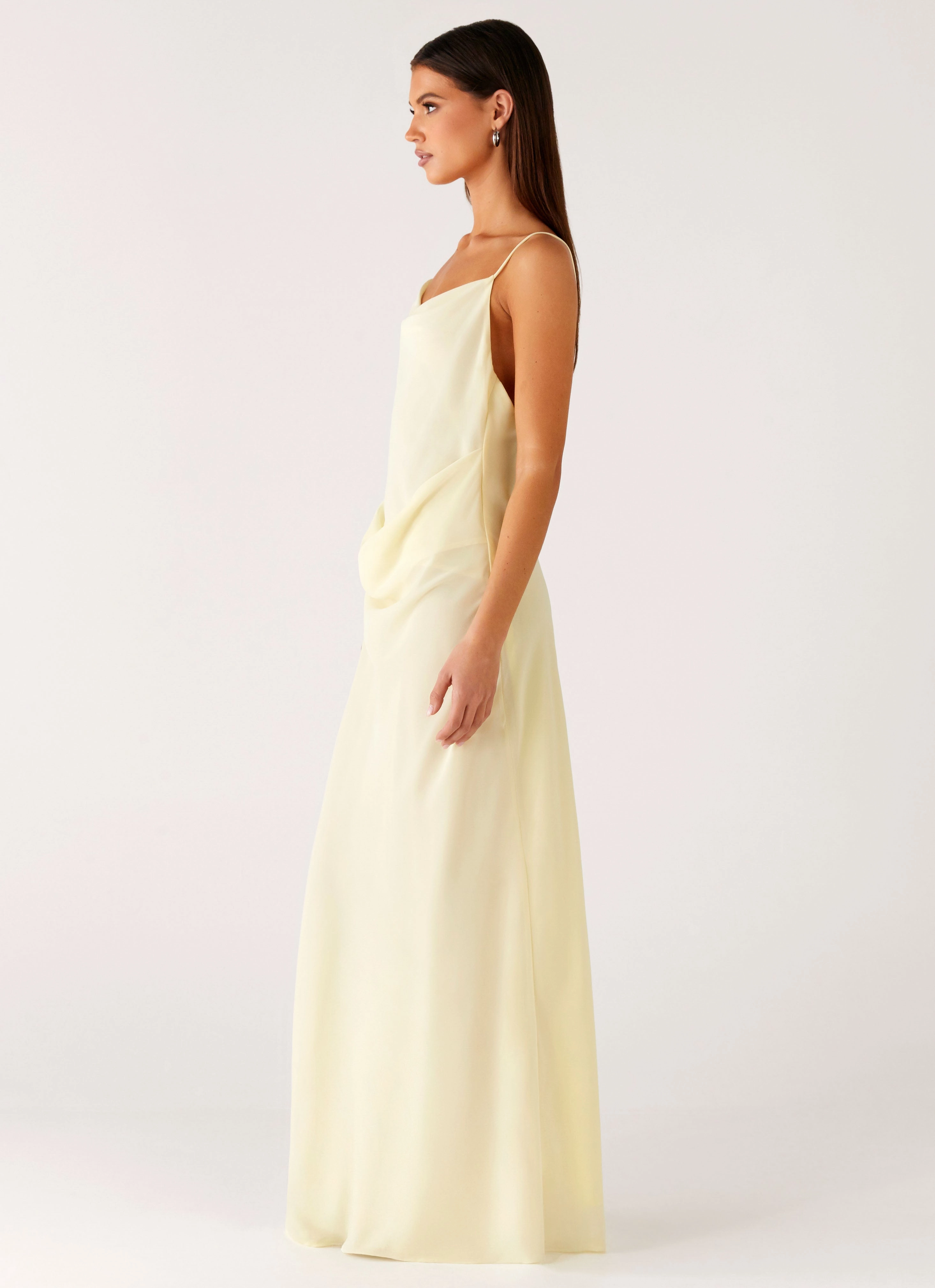Oliana Maxi Dress - Yellow Soft Motion
