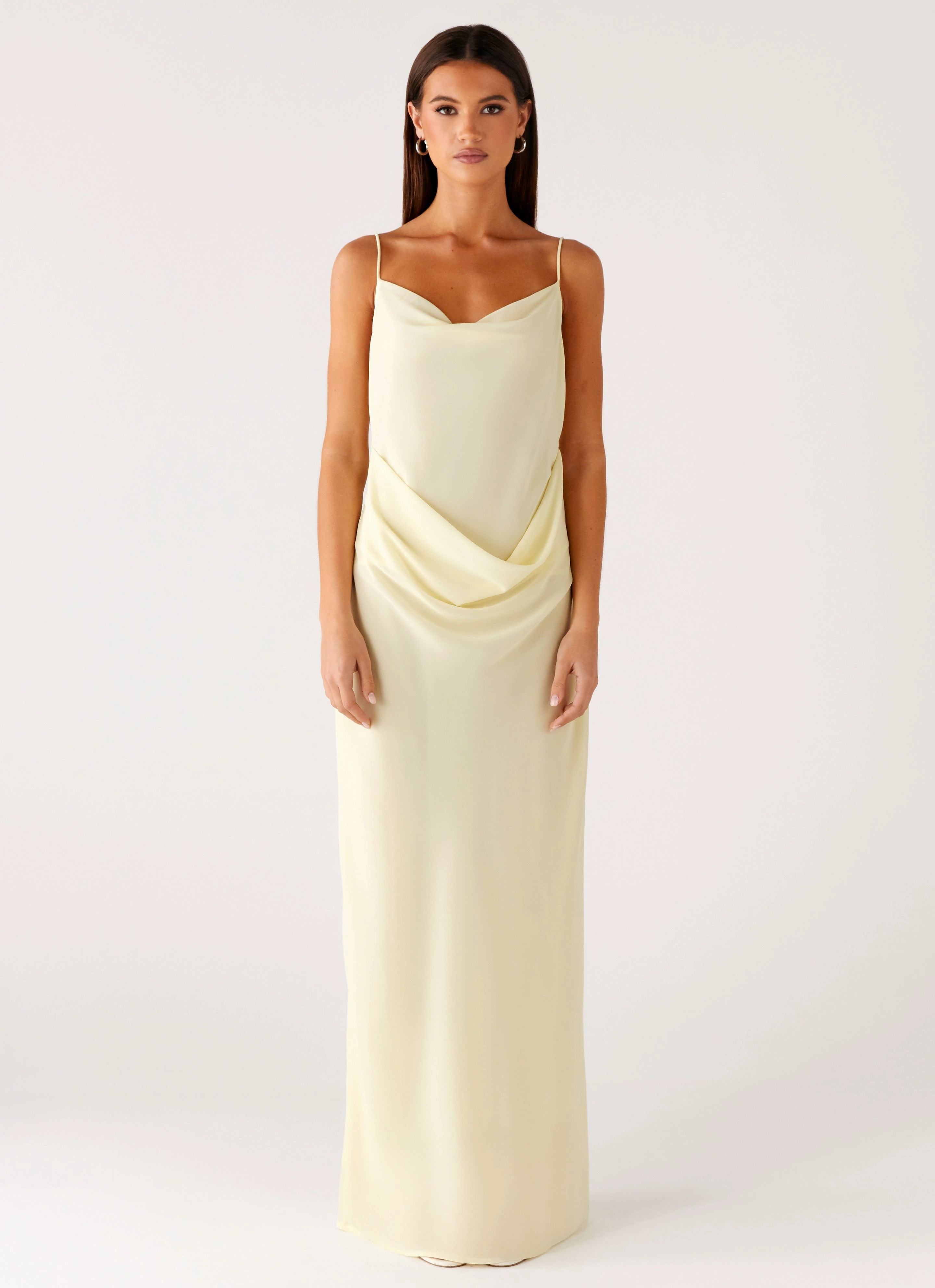 Oliana Maxi Dress - Yellow Street-Style