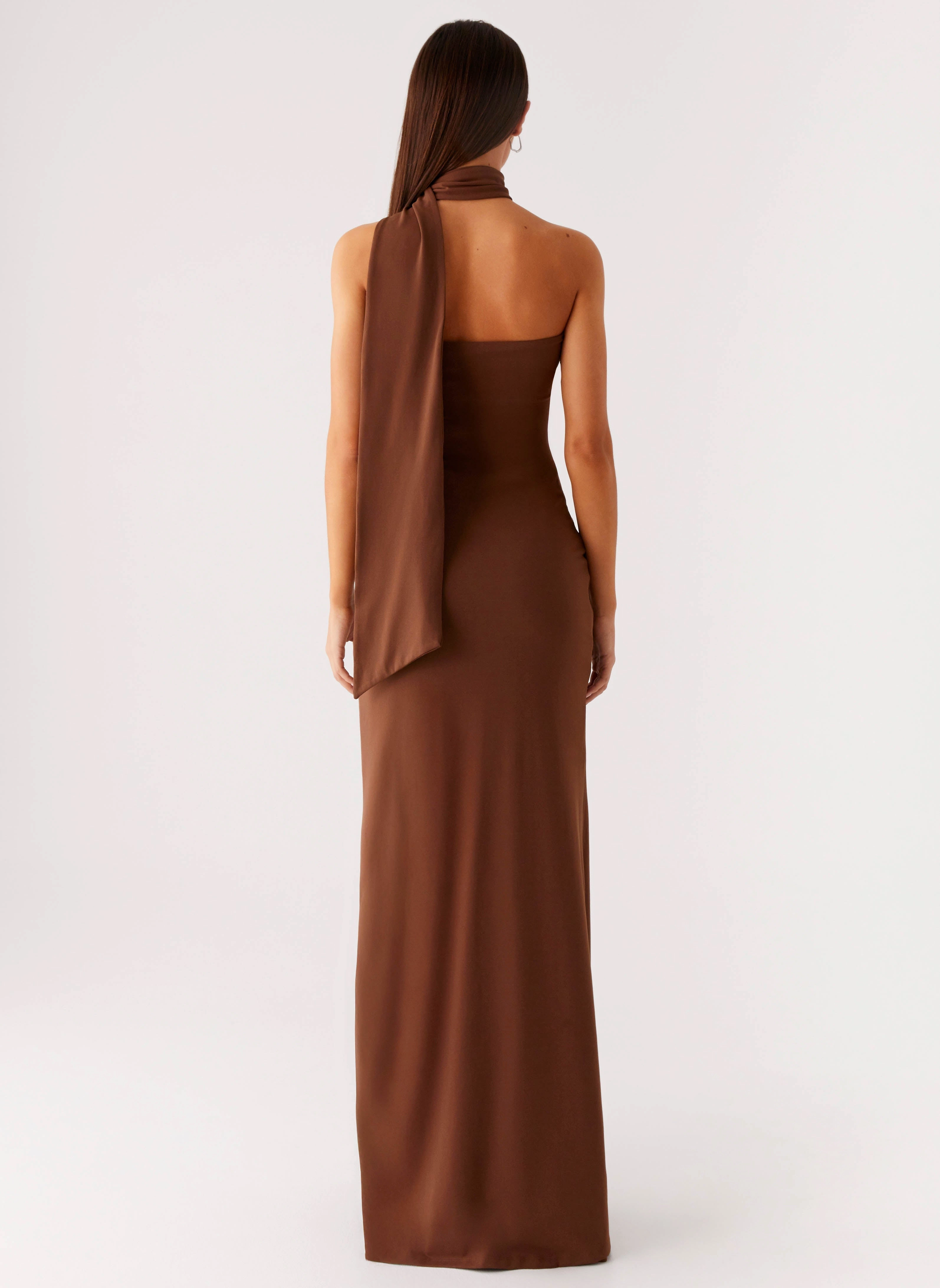 Olive Bloom Maxi Dress - Chocolate Sharp Profile Comfortable and Chic