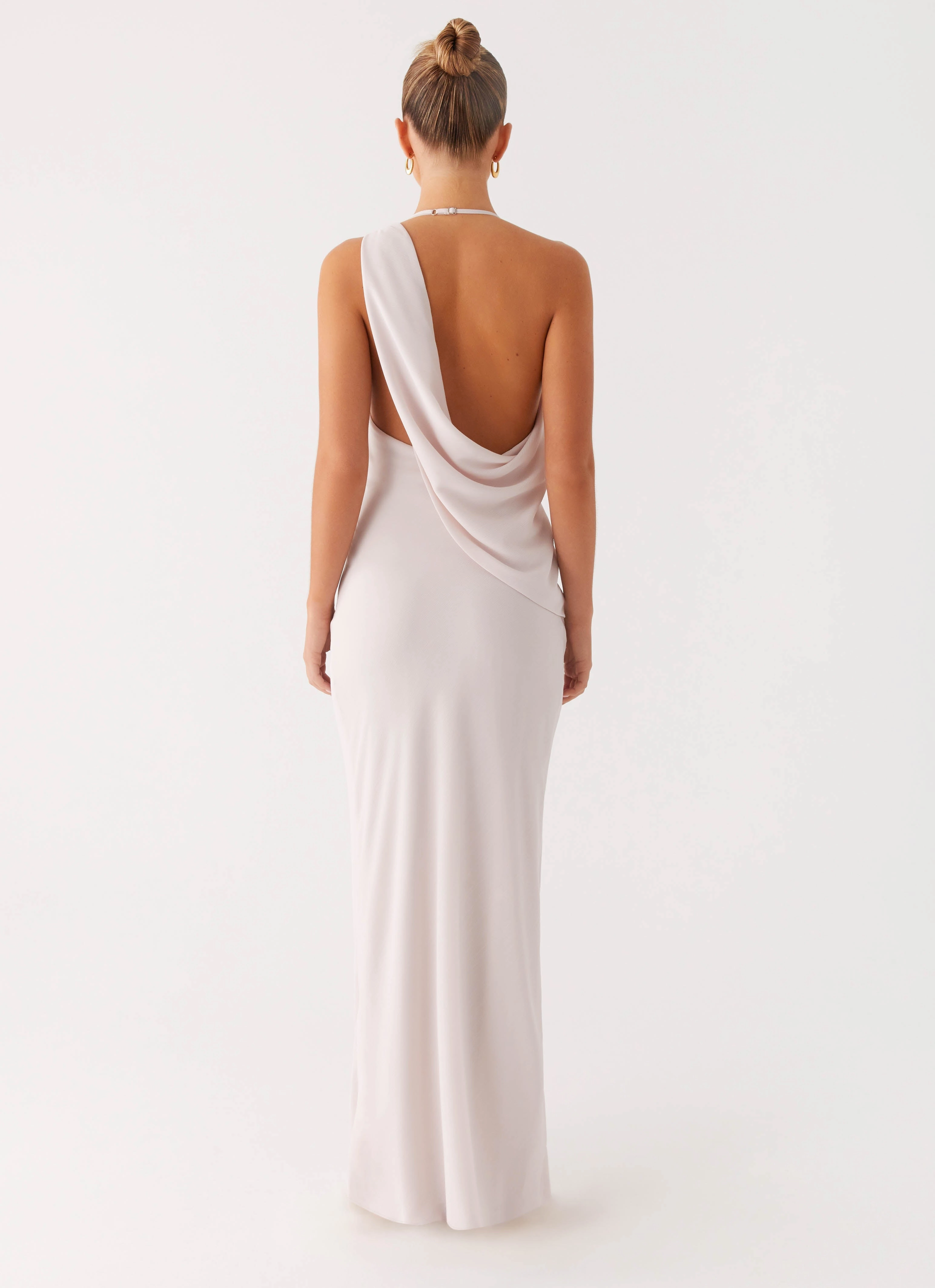 Opal Glow Maxi Dress - Off White Tulle-Overlay Cozy Touch