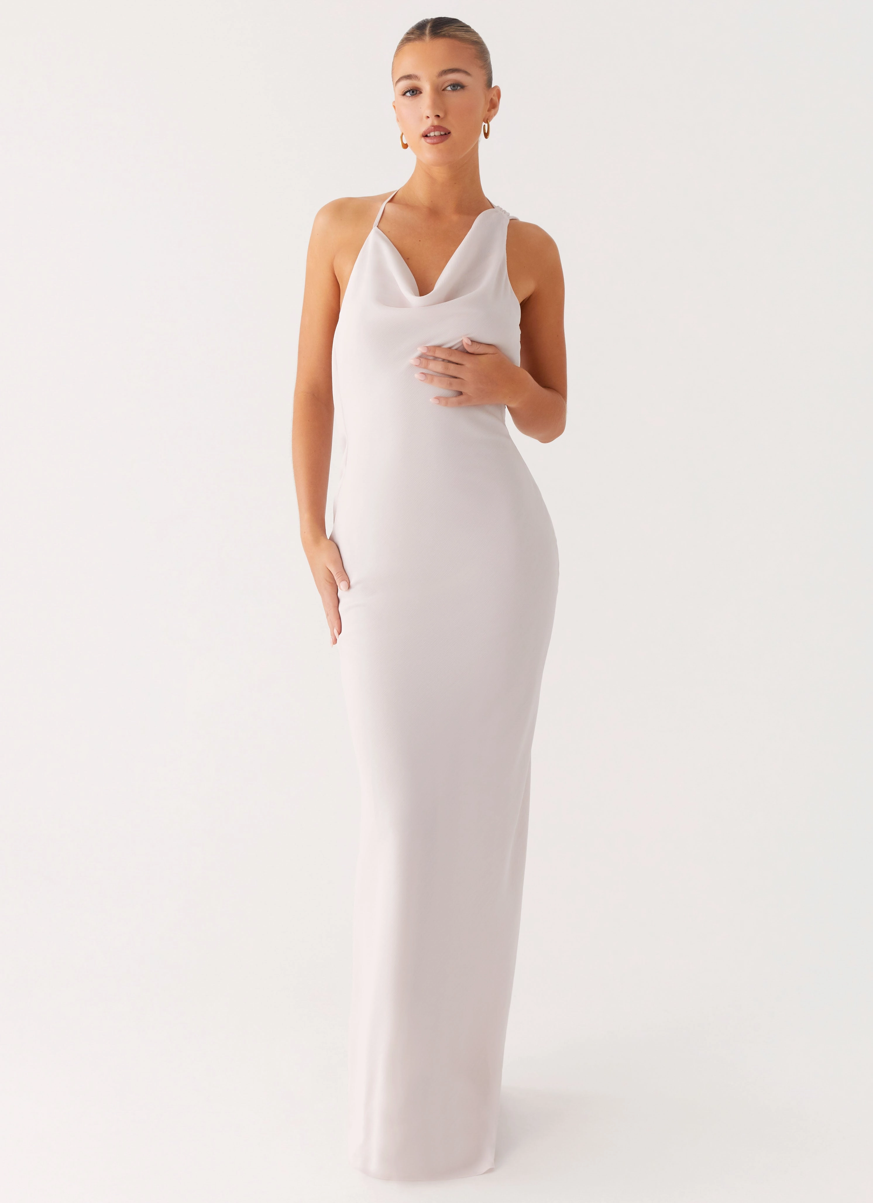 light layering Opal Glow Maxi Dress - Off White