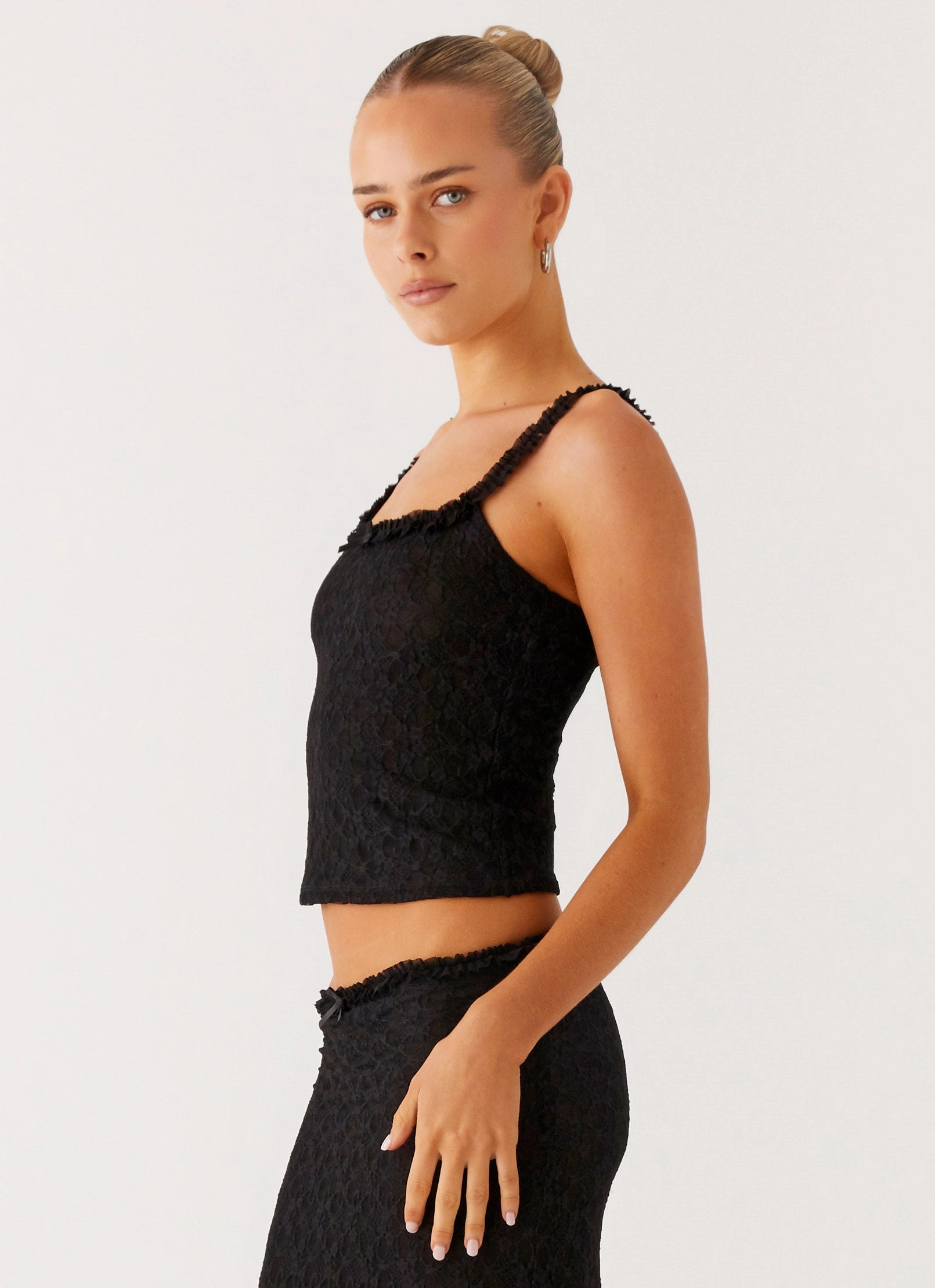 Roll Up Sleeve System Ophira Cami Top - Black
