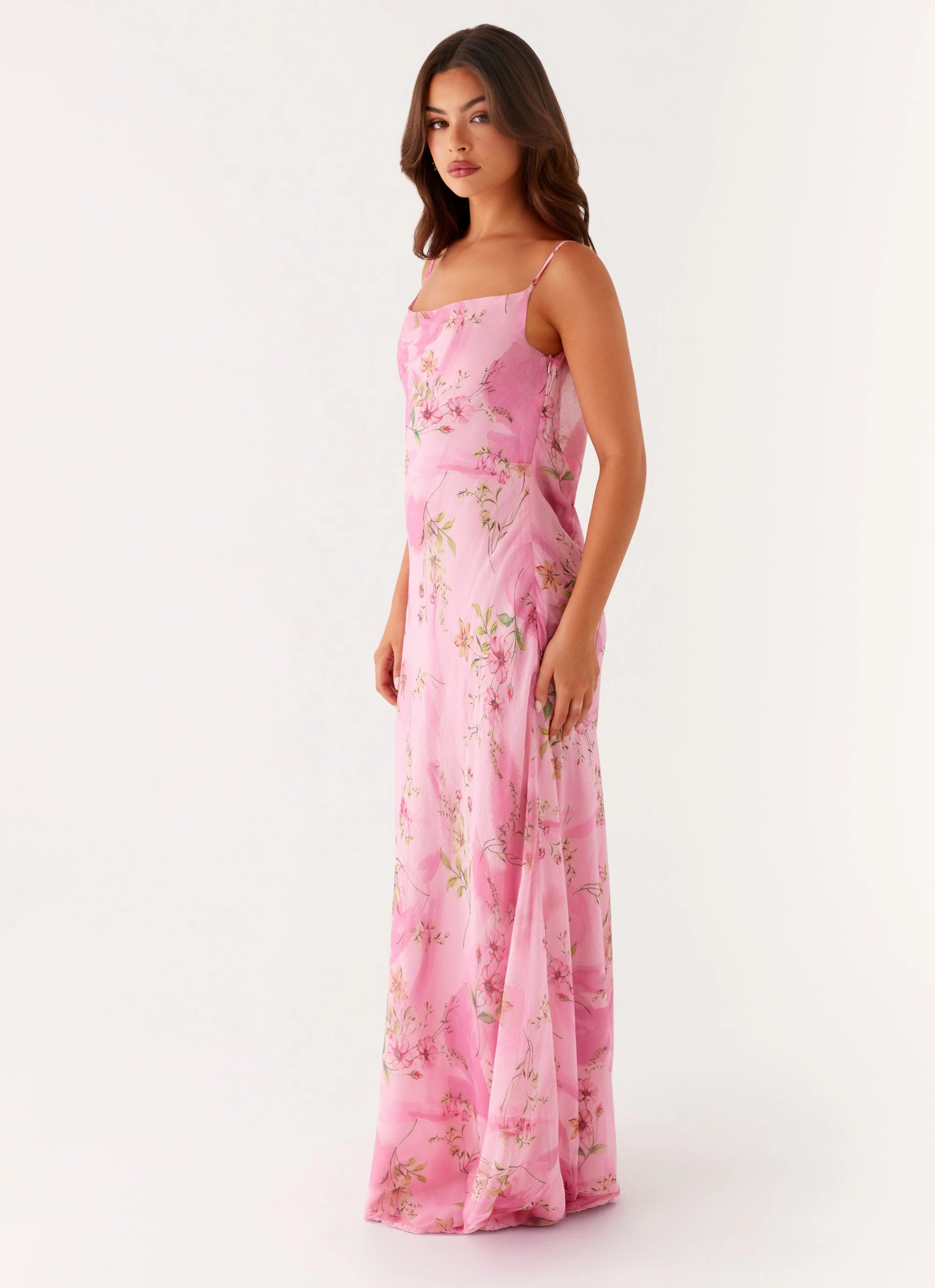 Smart Piece Orlando Maxi Dress - Pink Floral Print