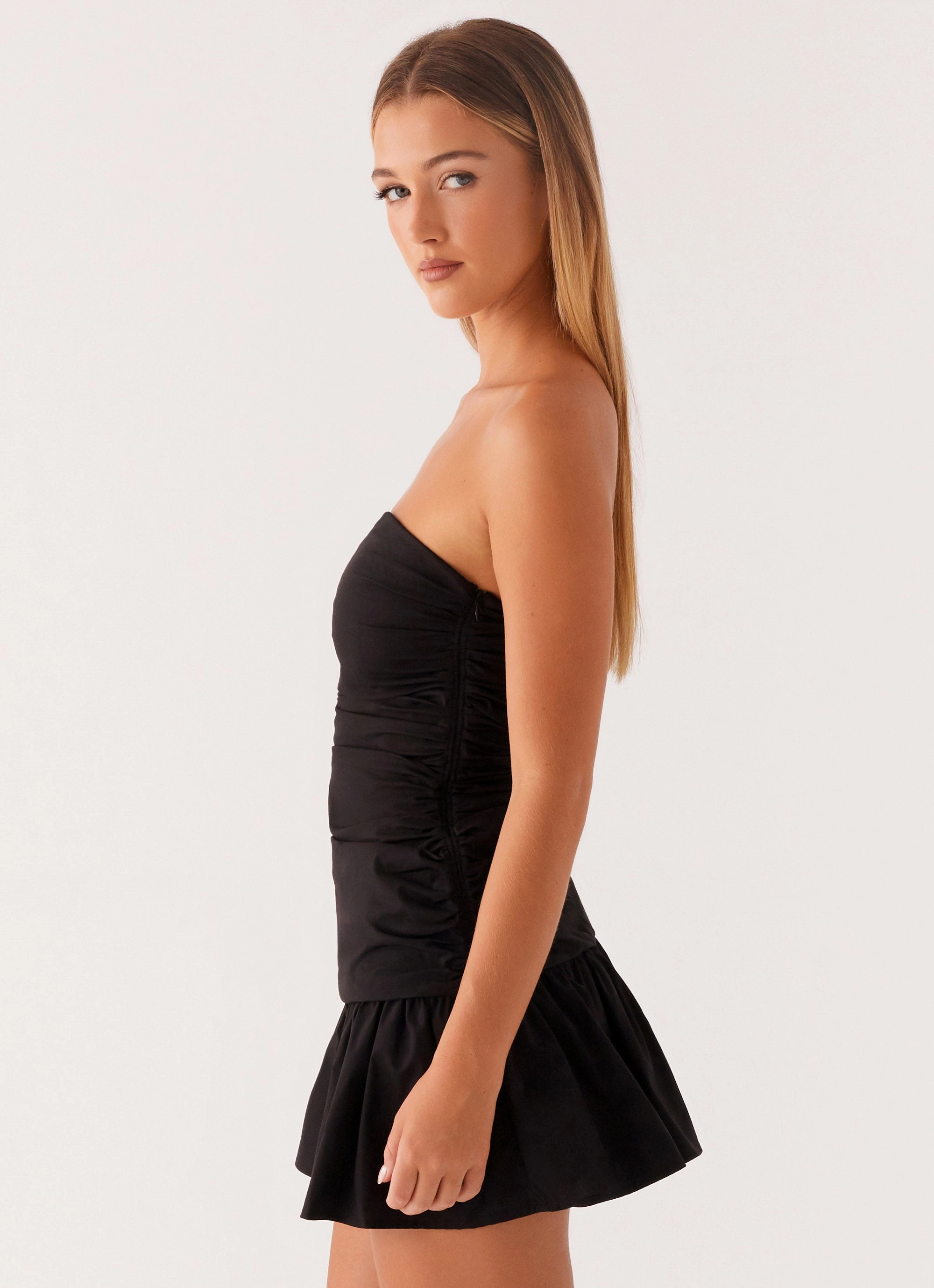Carmel Mini Dress - Black Casual Comfort