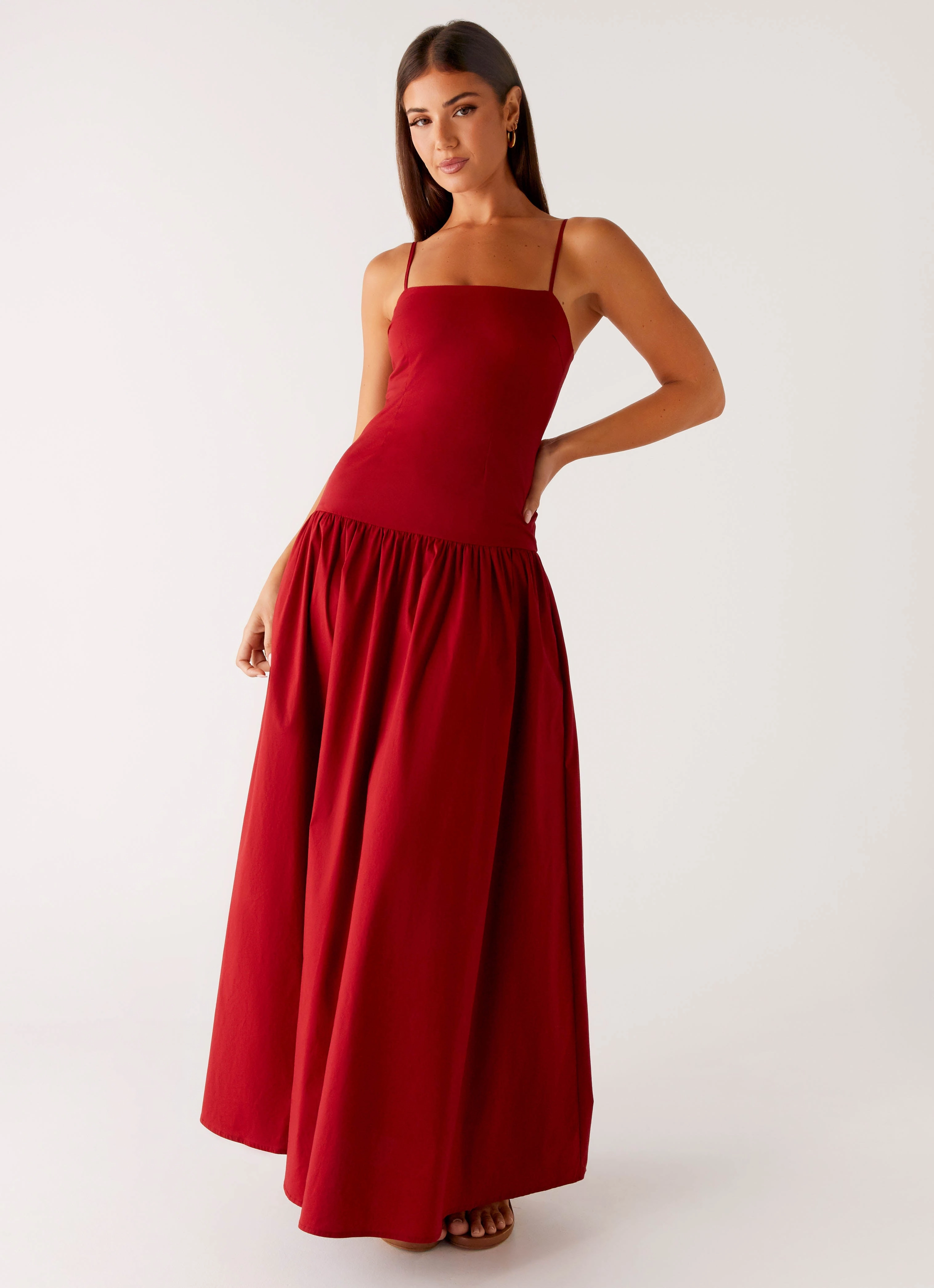 Everyday Layers Vince Cami Maxi Dress - Deep Red