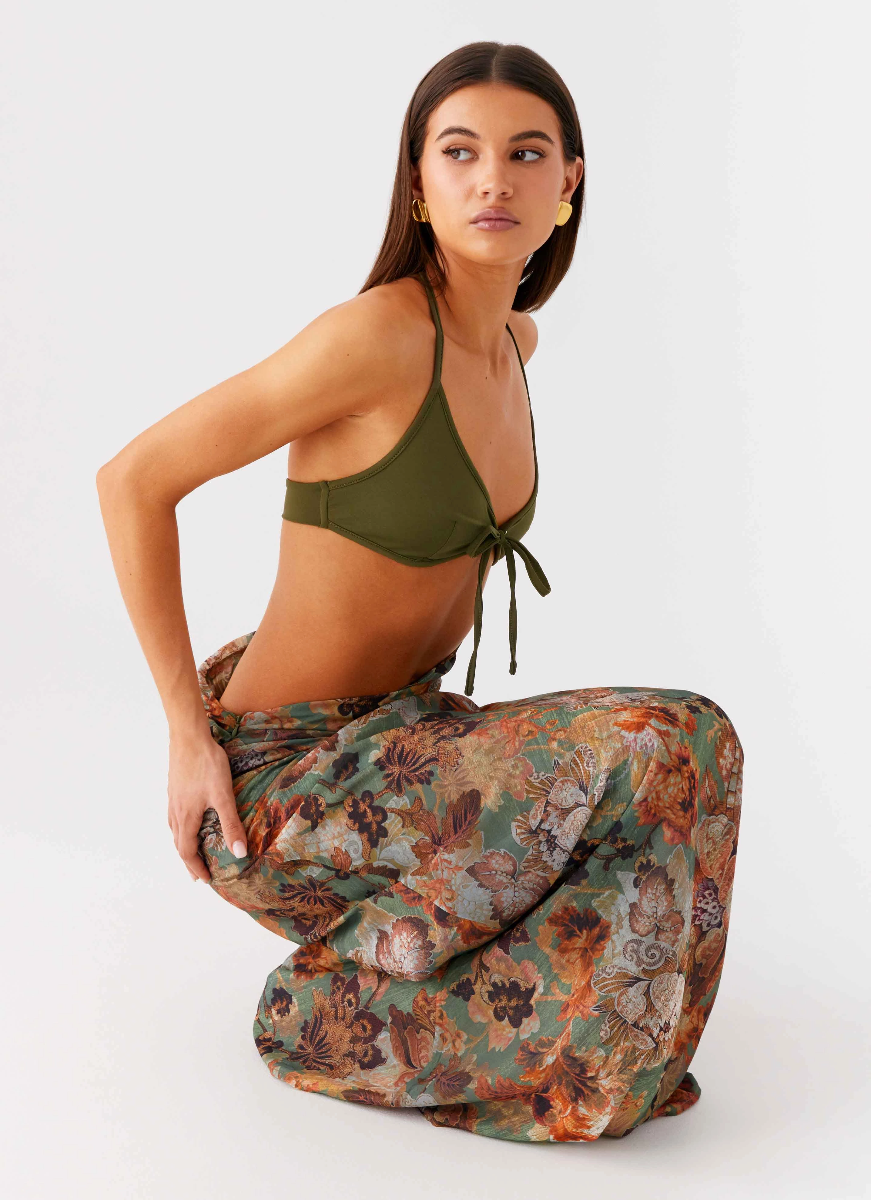 Sleek Flow Fit Easy Overgrown Maxi Dress - Vintage Blossom