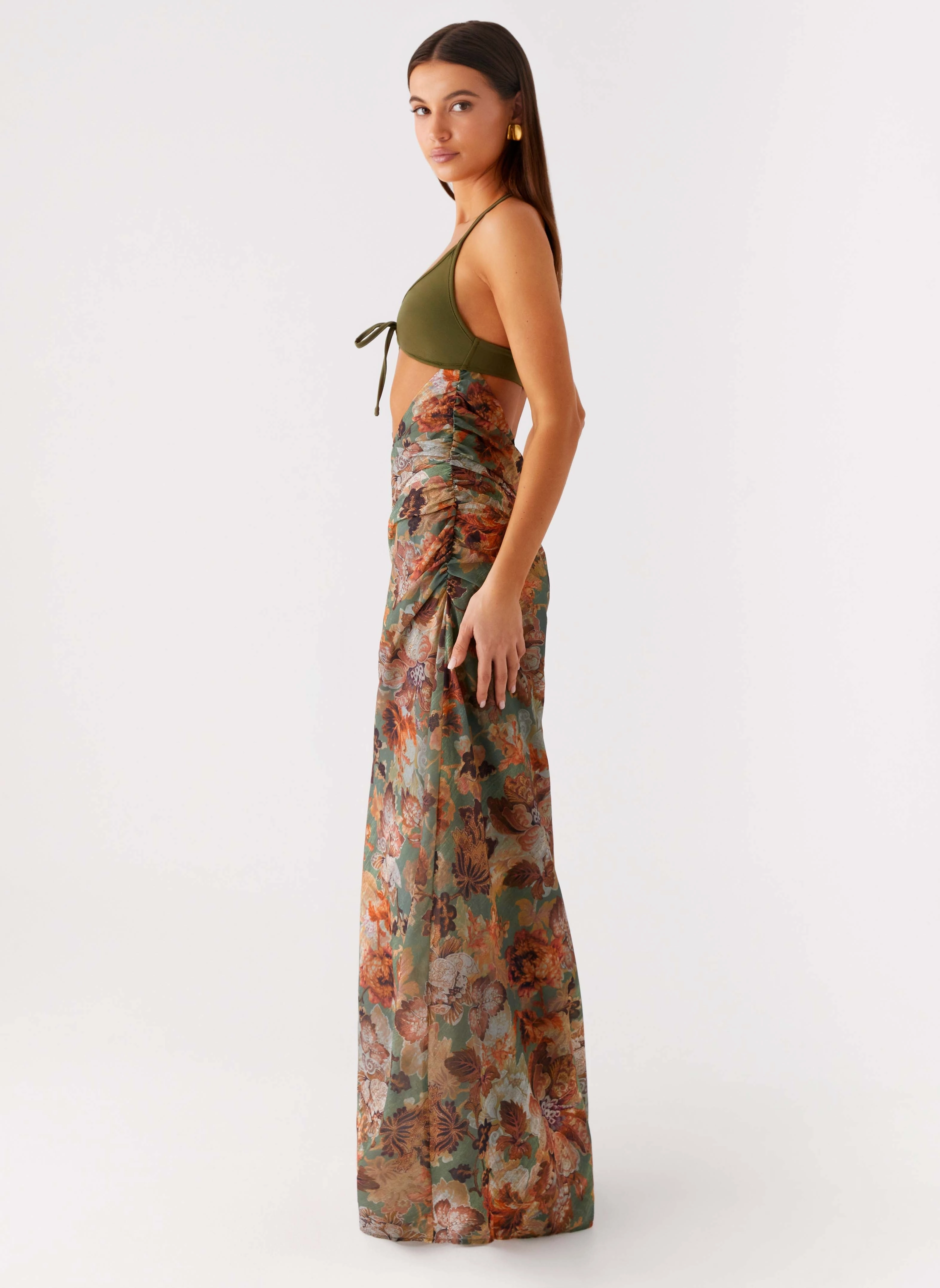Overgrown Maxi Dress - Vintage Blossom Youthful Style