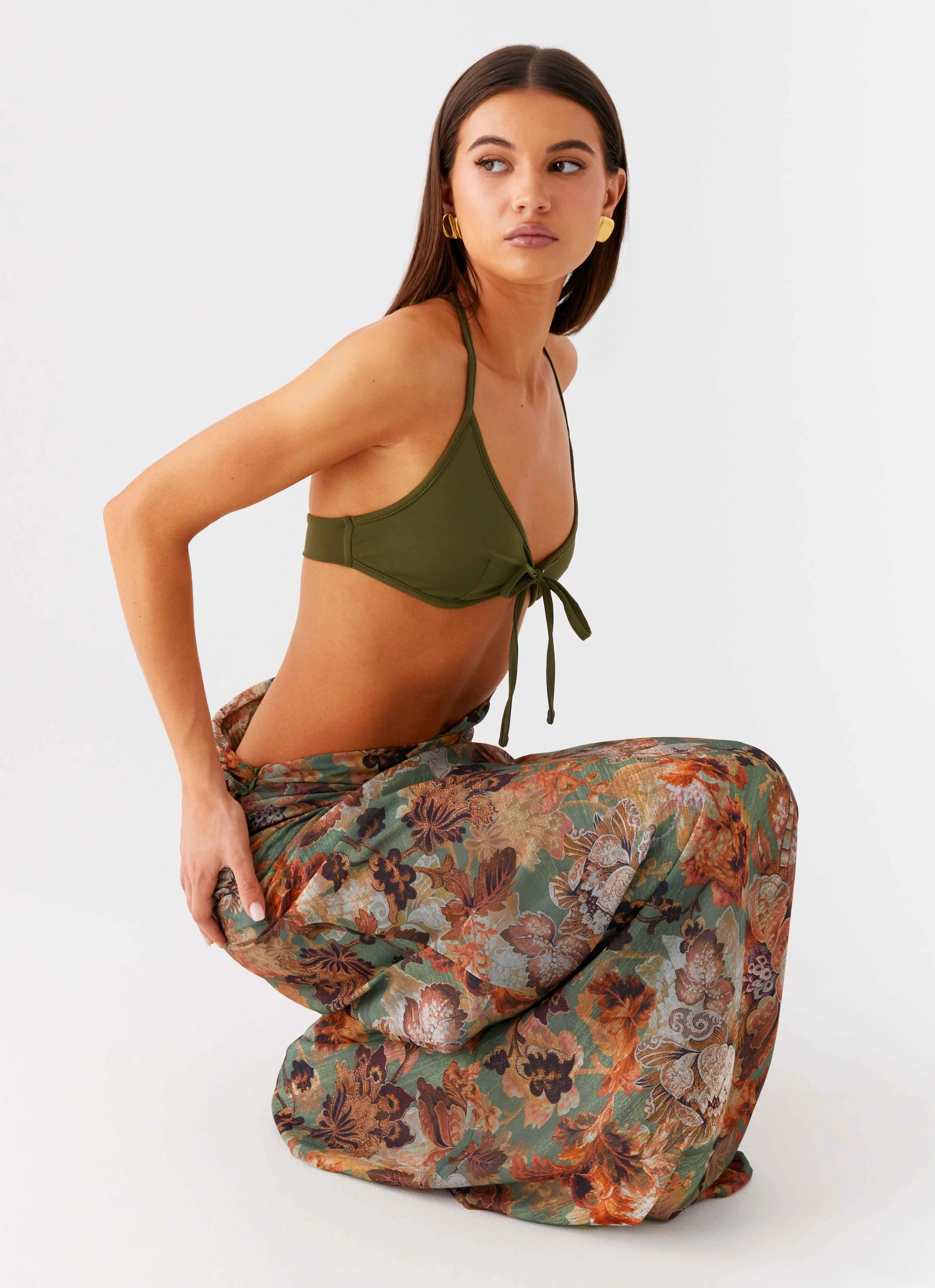 Overgrown Maxi Dress - Vintage Blossom Tassel-Detail Seasonal Wear