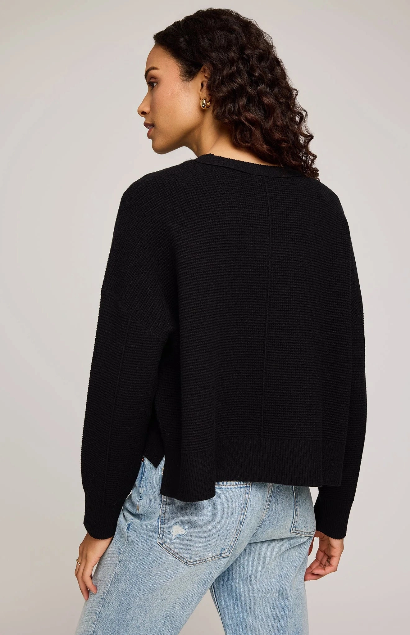 Cozy Basics Zero Pilling Guarantee Axel Crewneck Sweater - Black