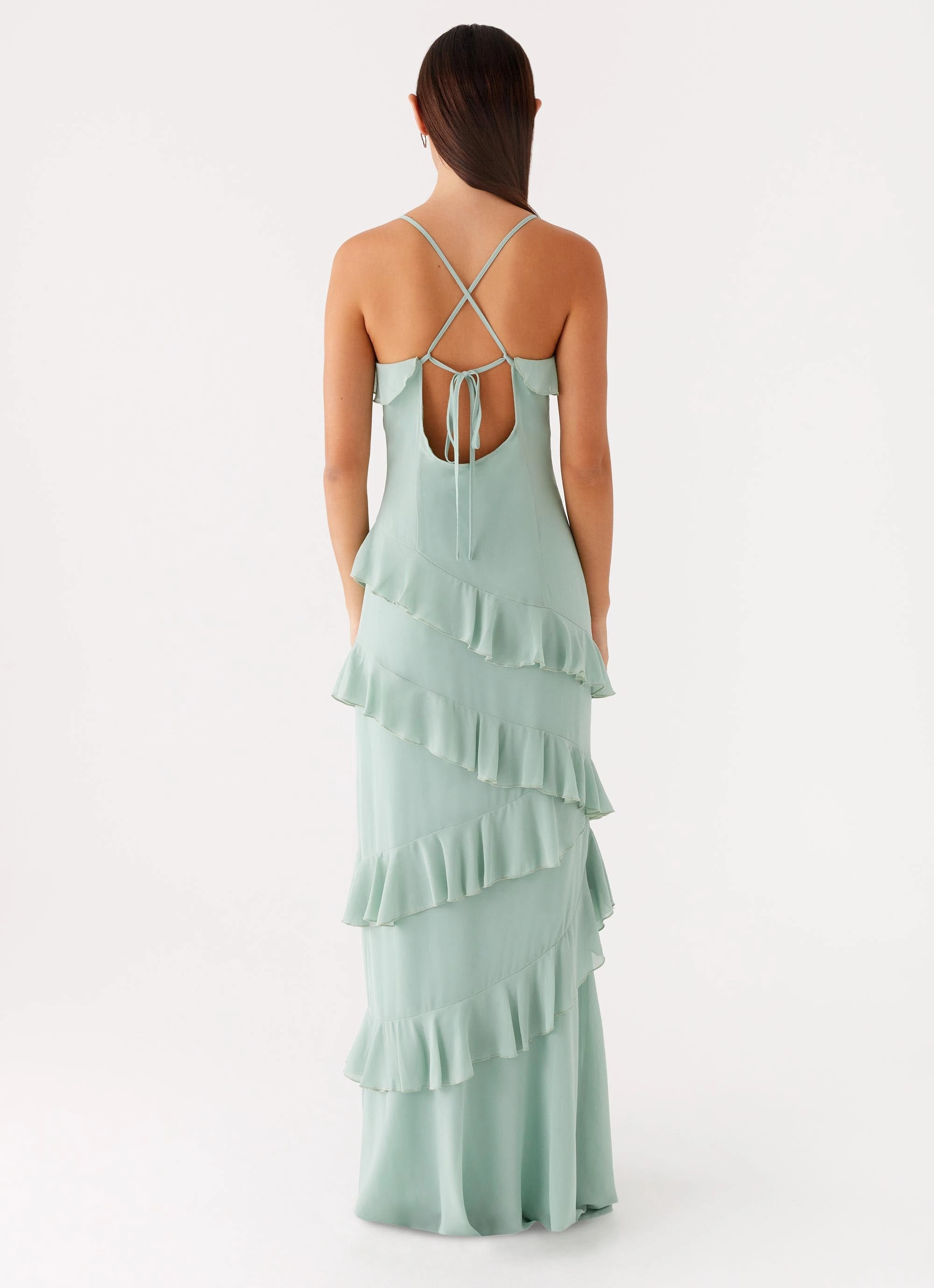 Minimal Touch Street Motion Country Club Maxi Dress - Sage
