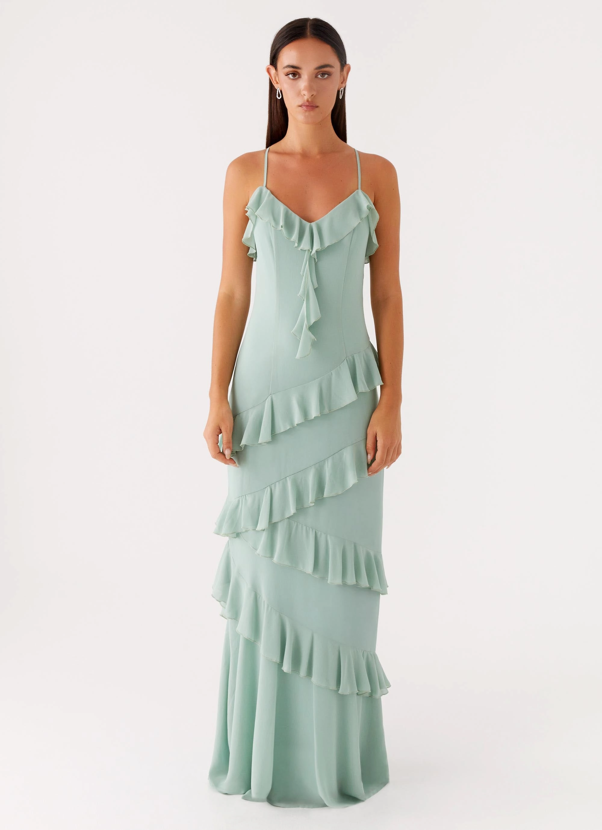 Gentle Aesthetic Country Club Maxi Dress - Sage