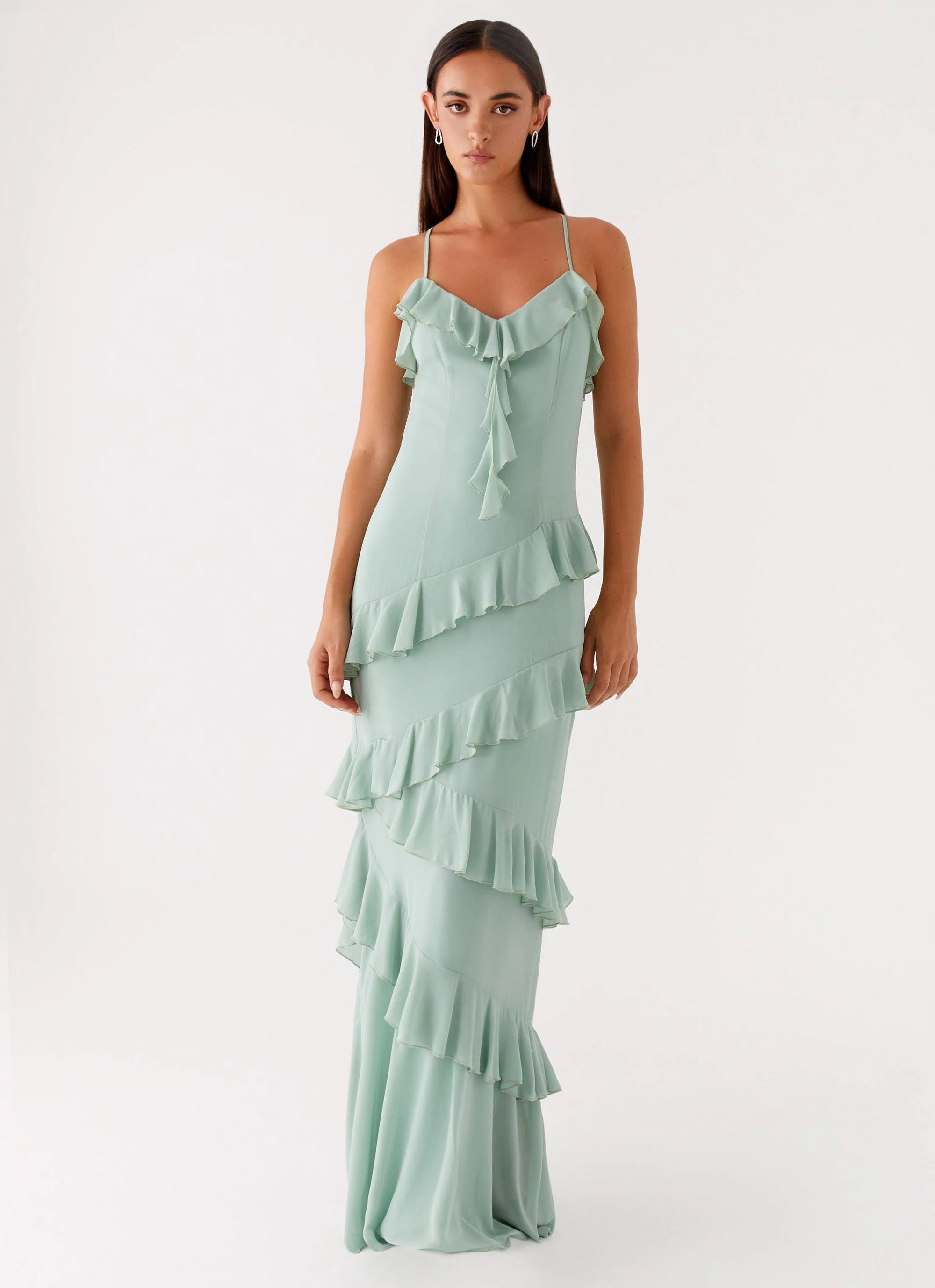 Country Club Maxi Dress - Sage Classic Tailoring