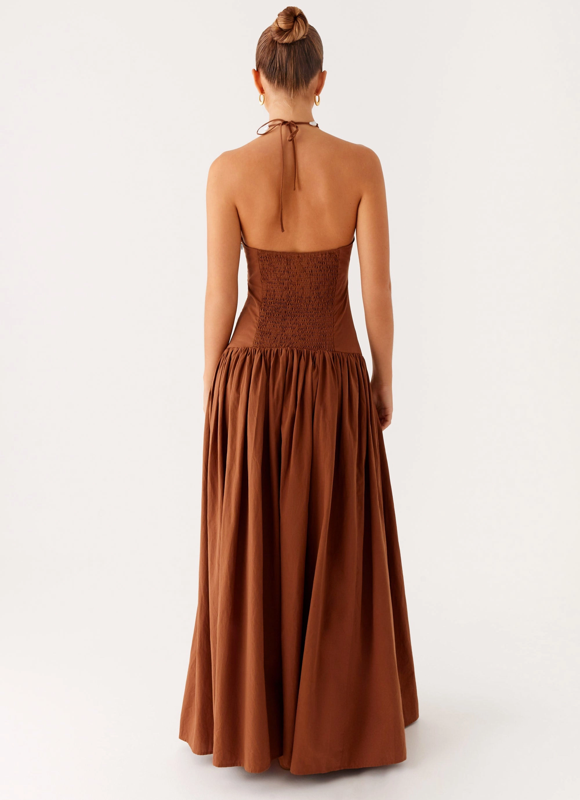 Sporty Comfort Understated Charm Paltrow Maxi Dress - Chocolate