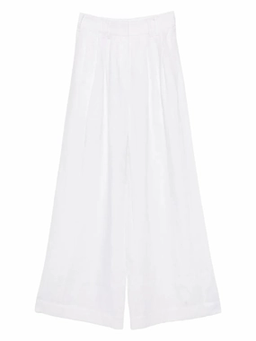 Parker Trouser in Ivory Friction Resistant Fabric FunctionalZipper