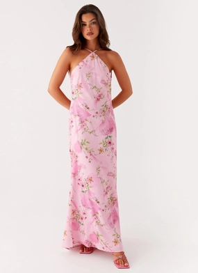 Casual Must-Have Fresh Stitch Pascal Maxi Dress - Pink Floral Print