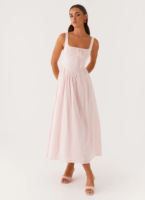 Sleek Wear Pascuelle Midi Dress - Pink