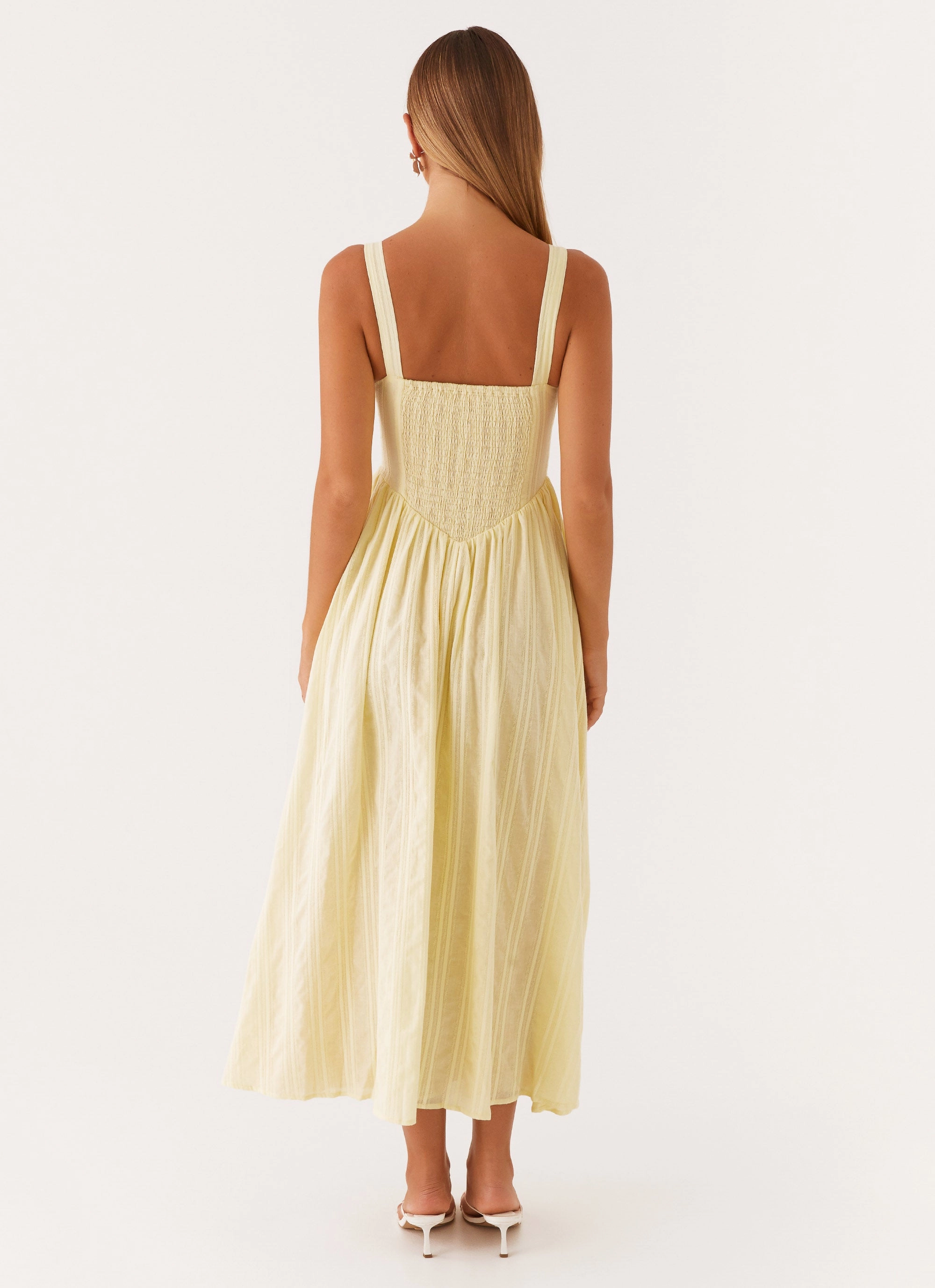 Pascuelle Midi Dress - Yellow Minimalist Fit