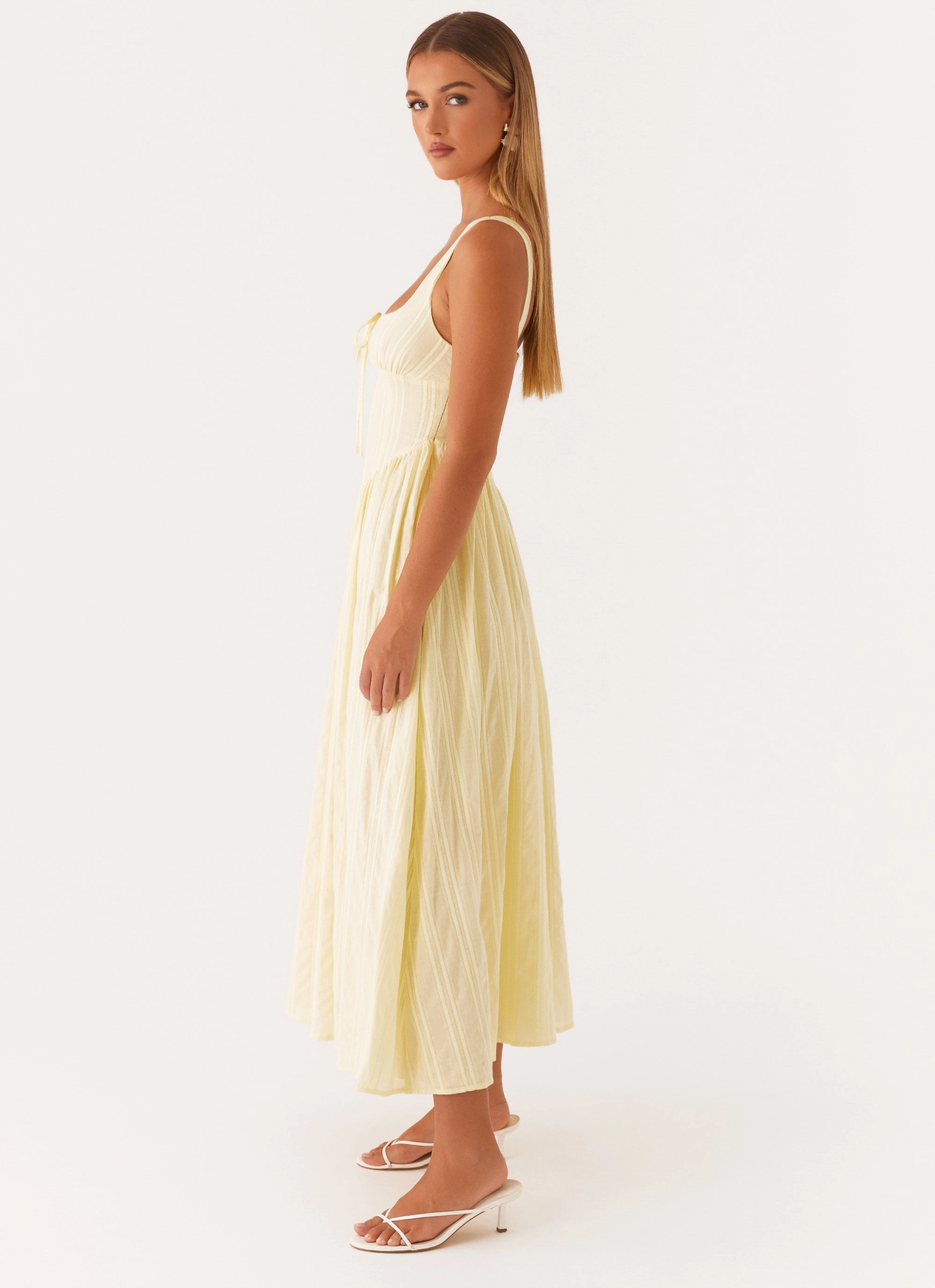 Modern Style Pascuelle Midi Dress - Yellow