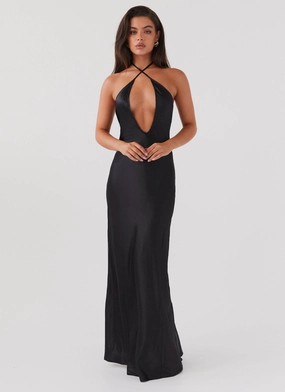 All Time Fit Noir Symphony Maxi Dress - Black