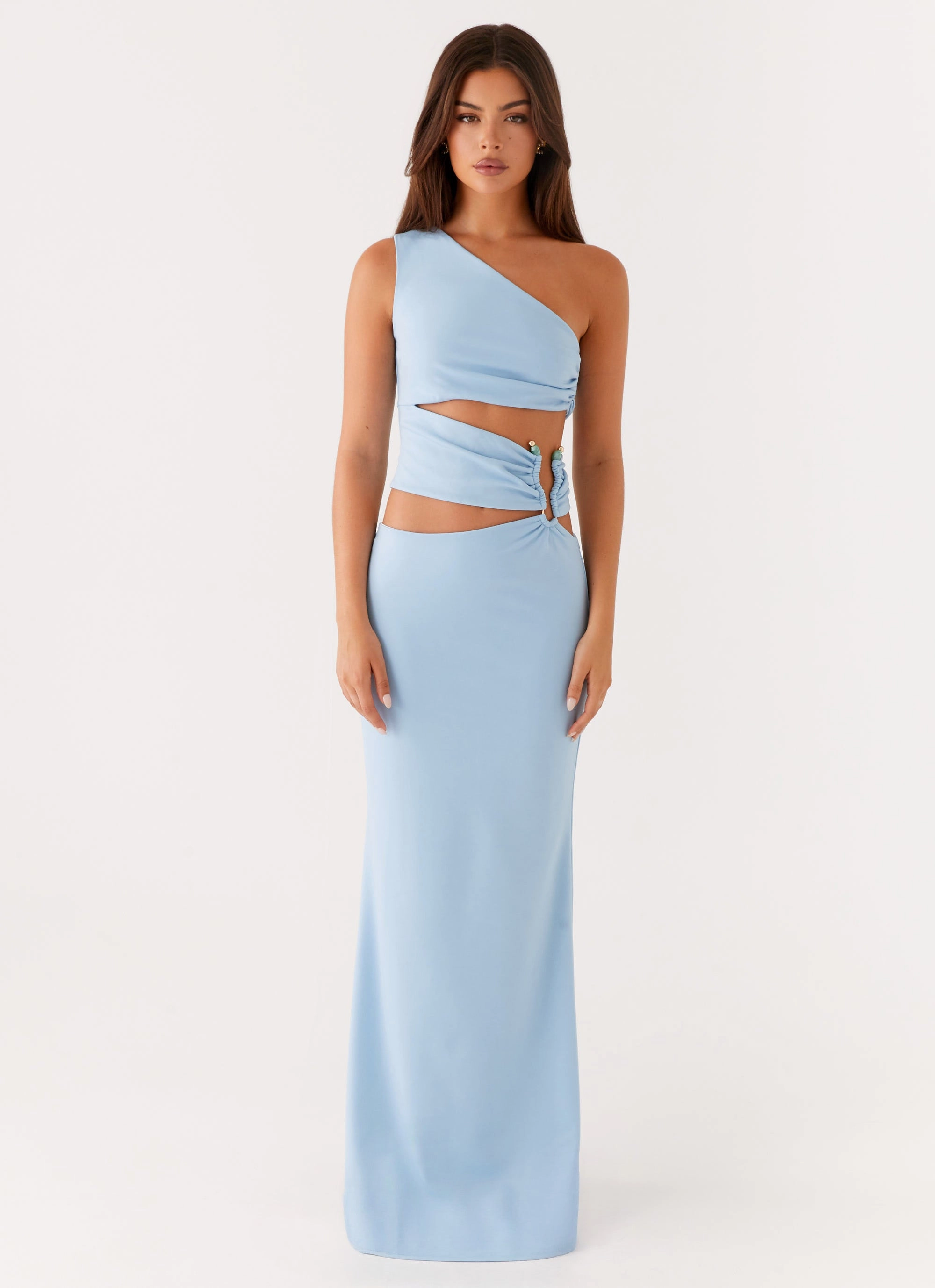 Effortless weekend dress Laylani Cut Out Maxi Dress - Blue