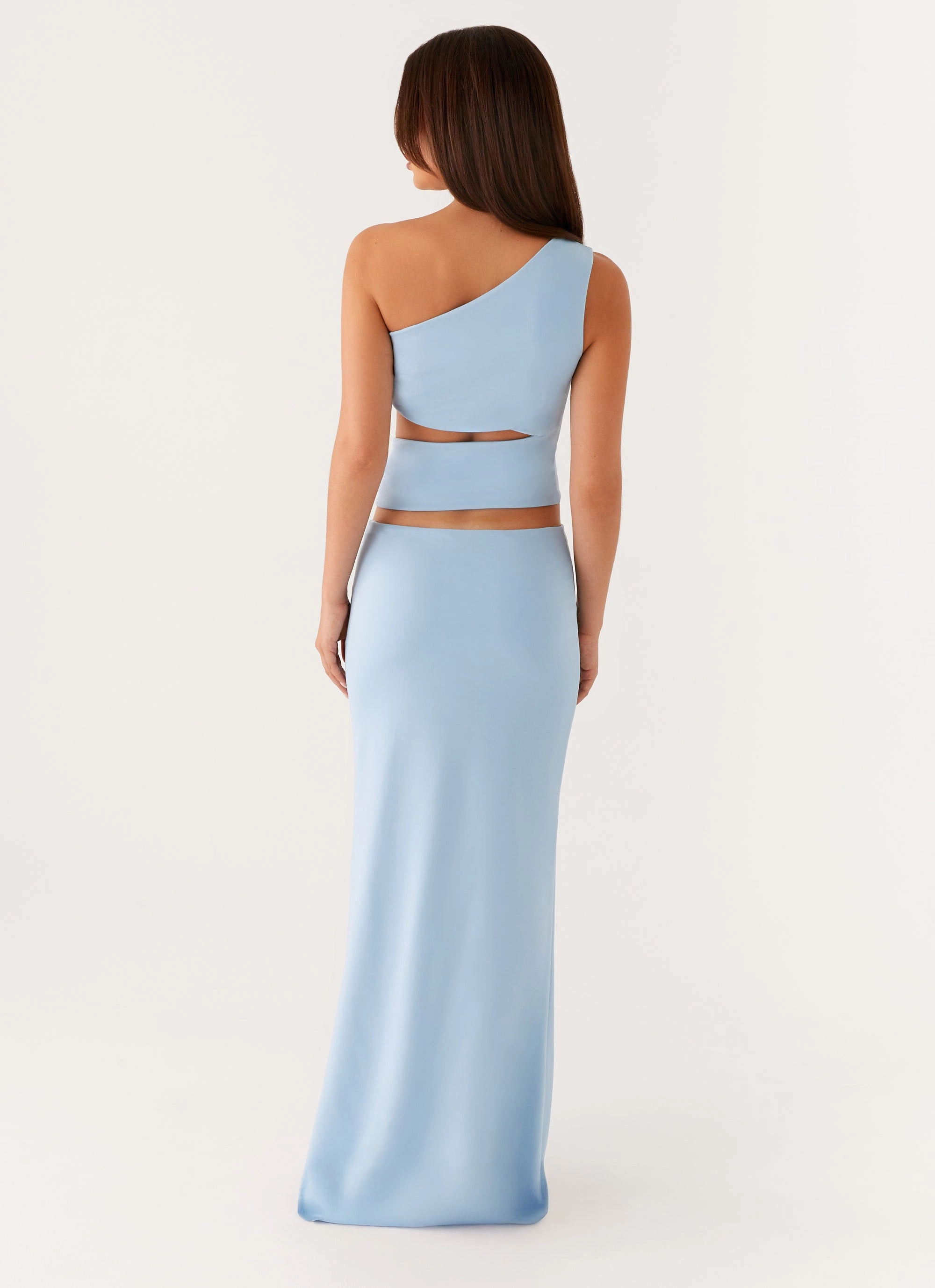 Easy Layering Piece Laylani Cut Out Maxi Dress - Blue
