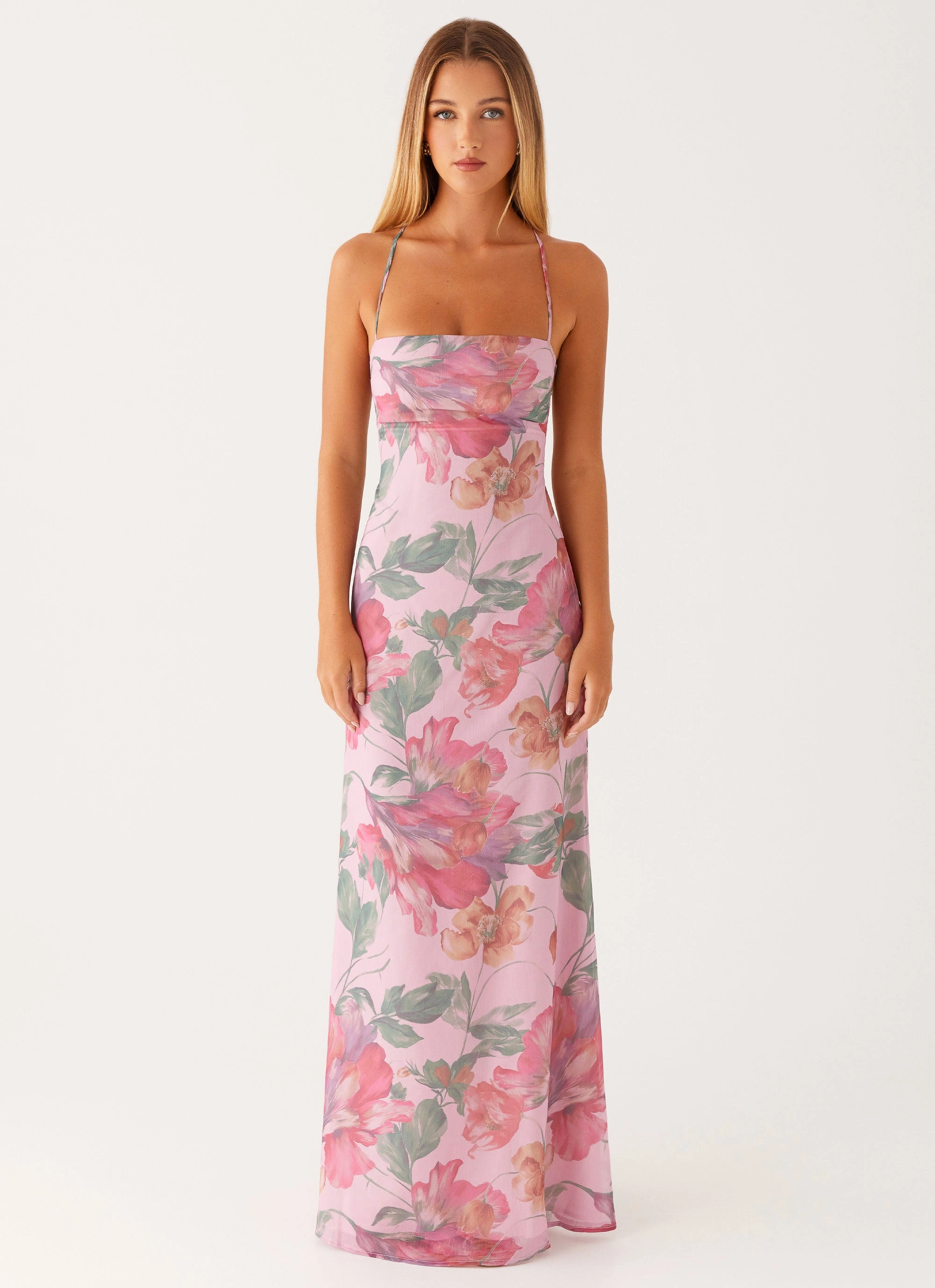 Smart and Stylish Peggy Maxi Dress - Pink Floral