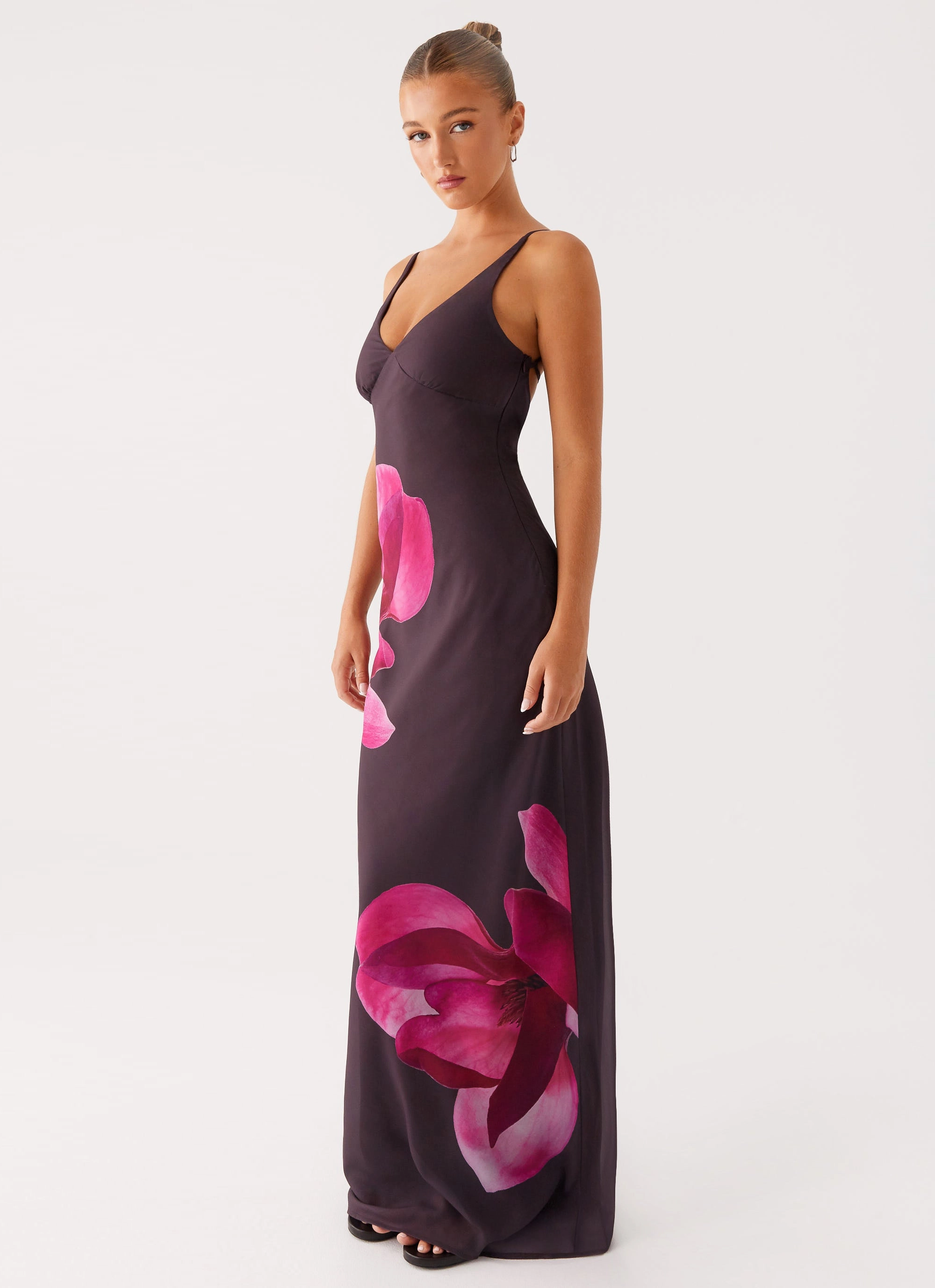 Griselda Maxi Dress - Dark Chocolate Airy Fit
