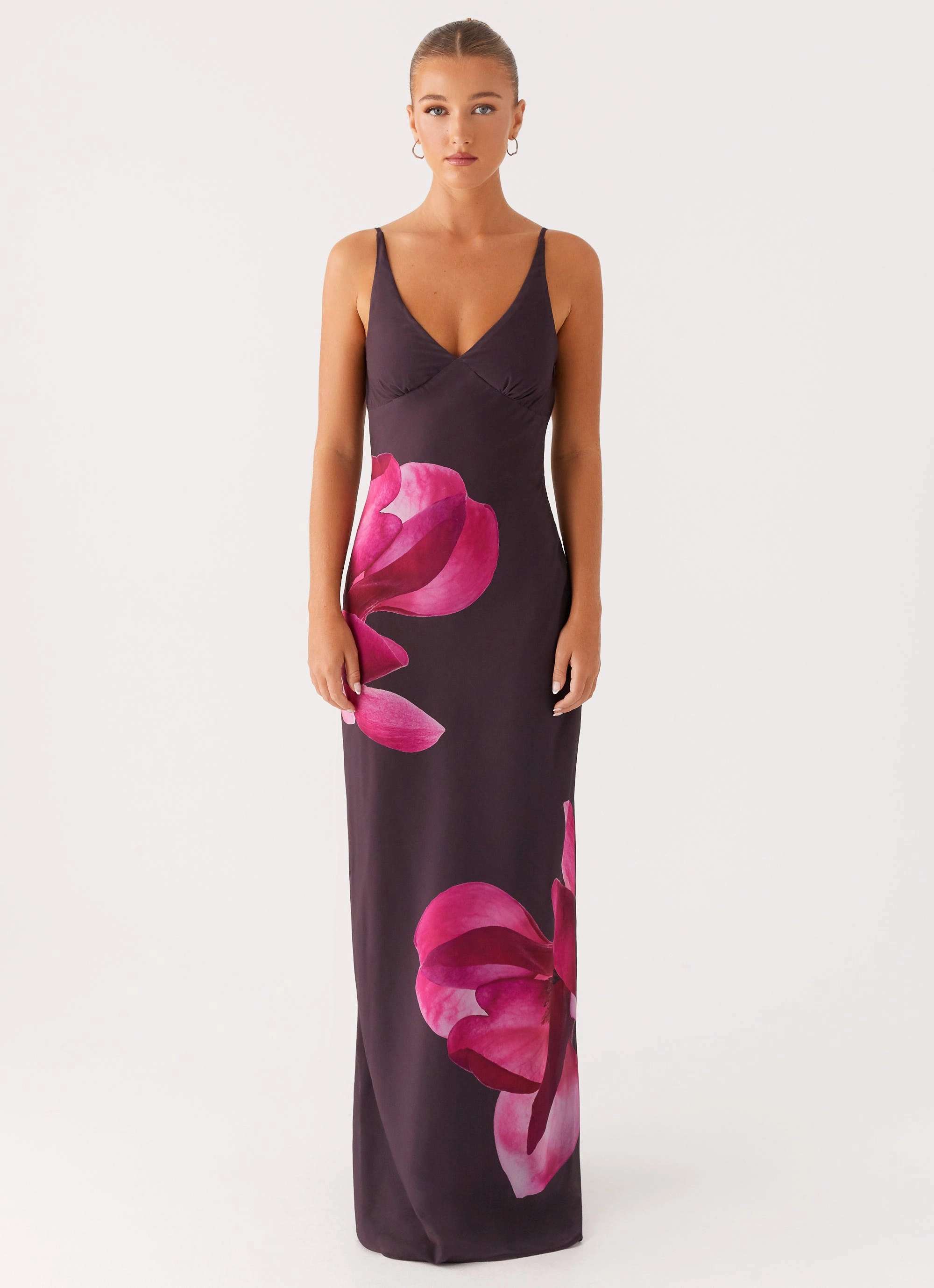 Light Cloud Griselda Maxi Dress - Dark Chocolate