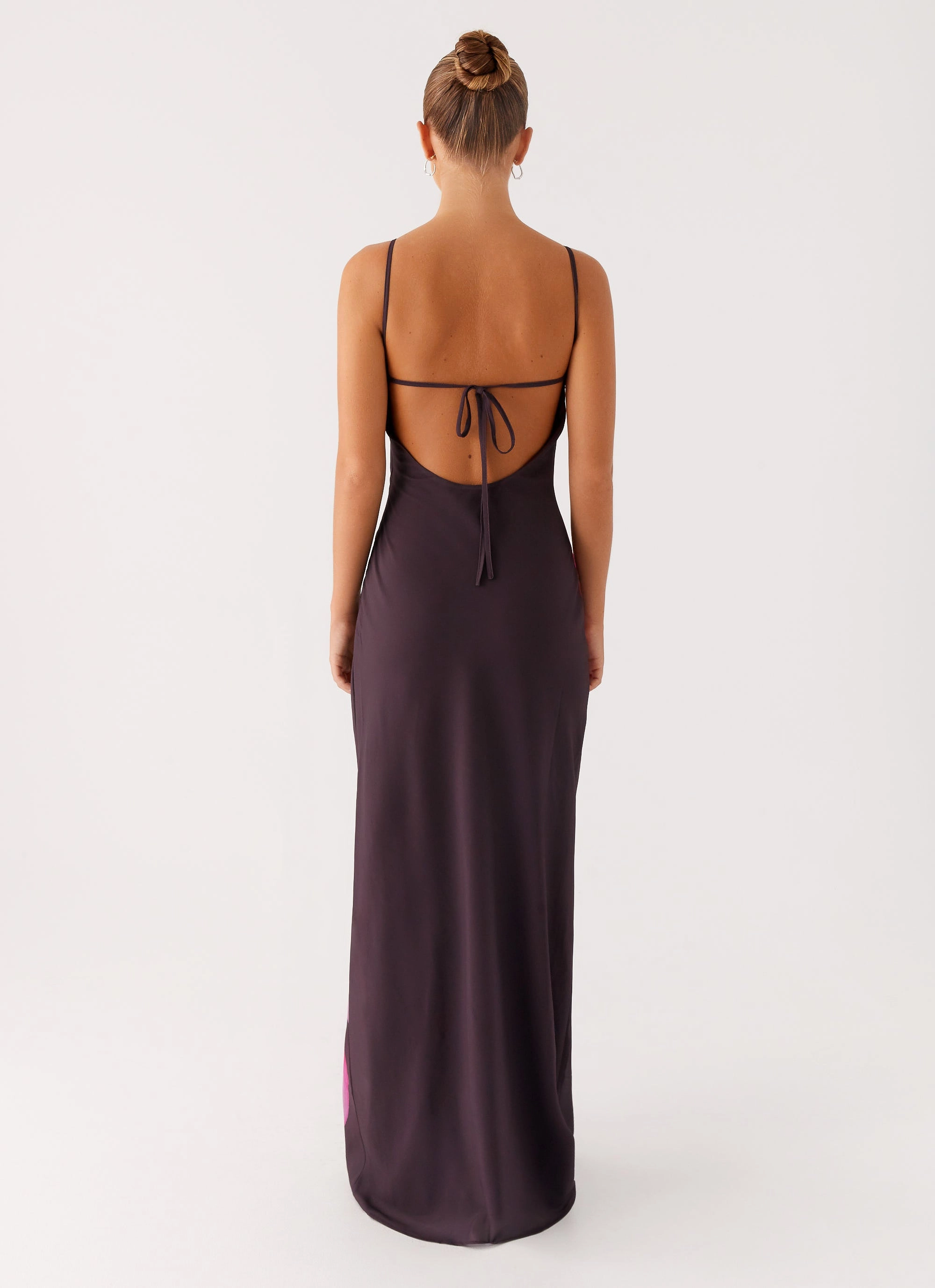 Griselda Maxi Dress - Dark Chocolate Polished look dress