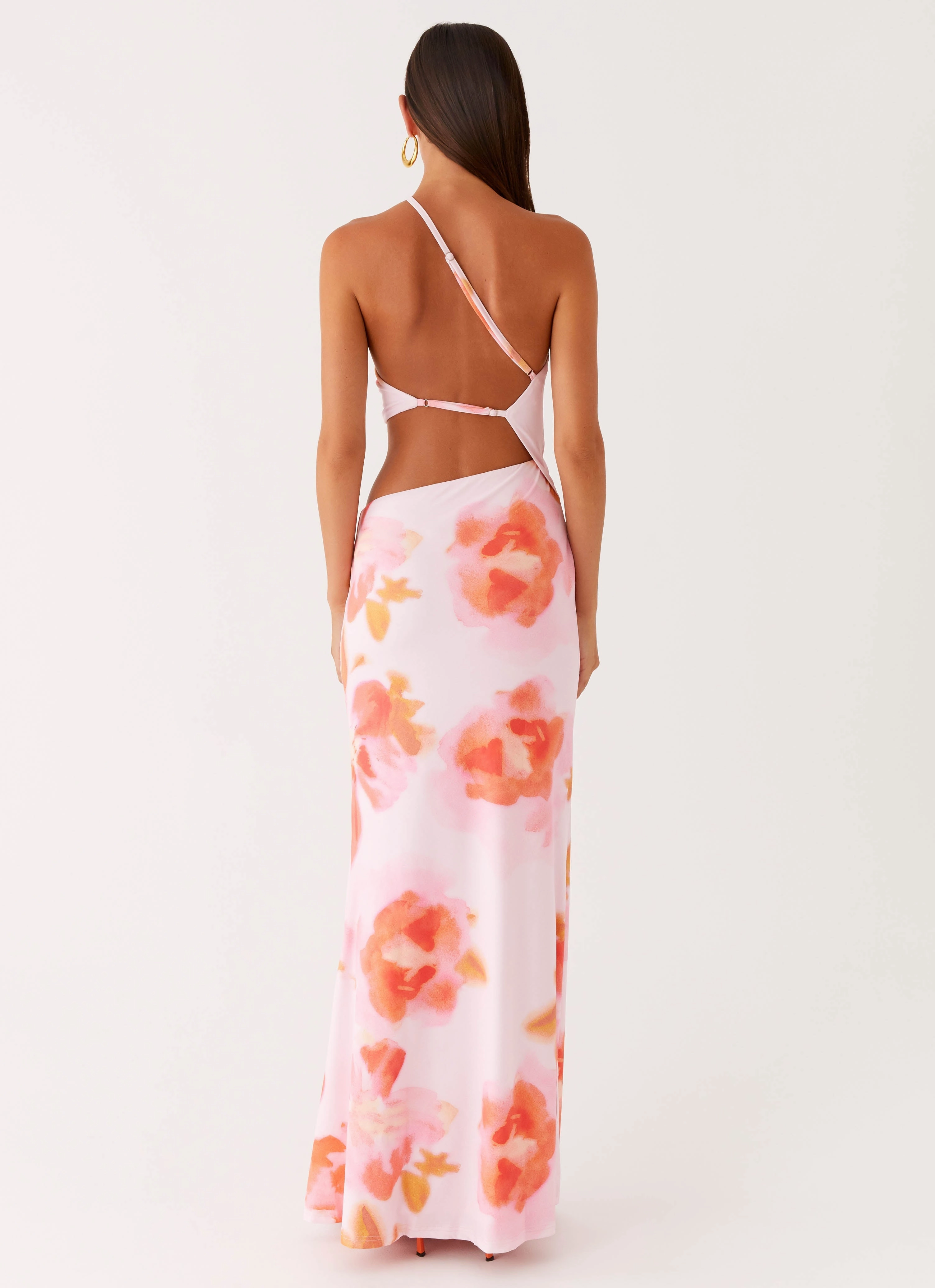 Light and Comfortable Riano Cut Out Maxi Dress - Blushing Blossom