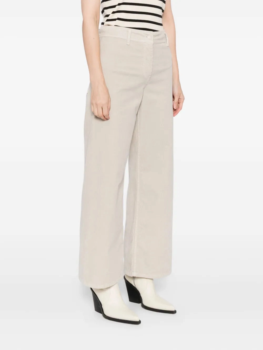 Timeless Fit Fashion-Forward Megan Pant in Gesso