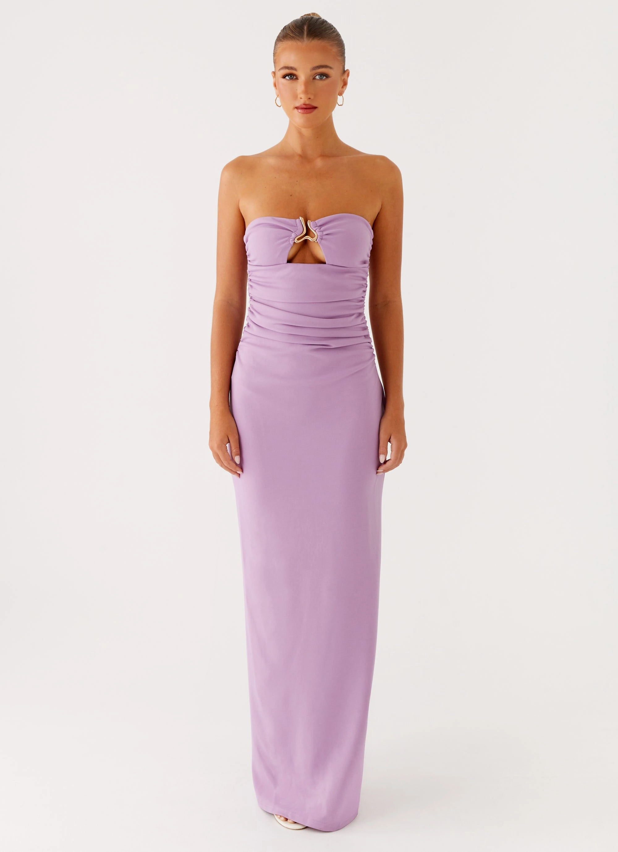 Eryn Maxi Dress - Lilac Casual Comfort Wear Cozy Base