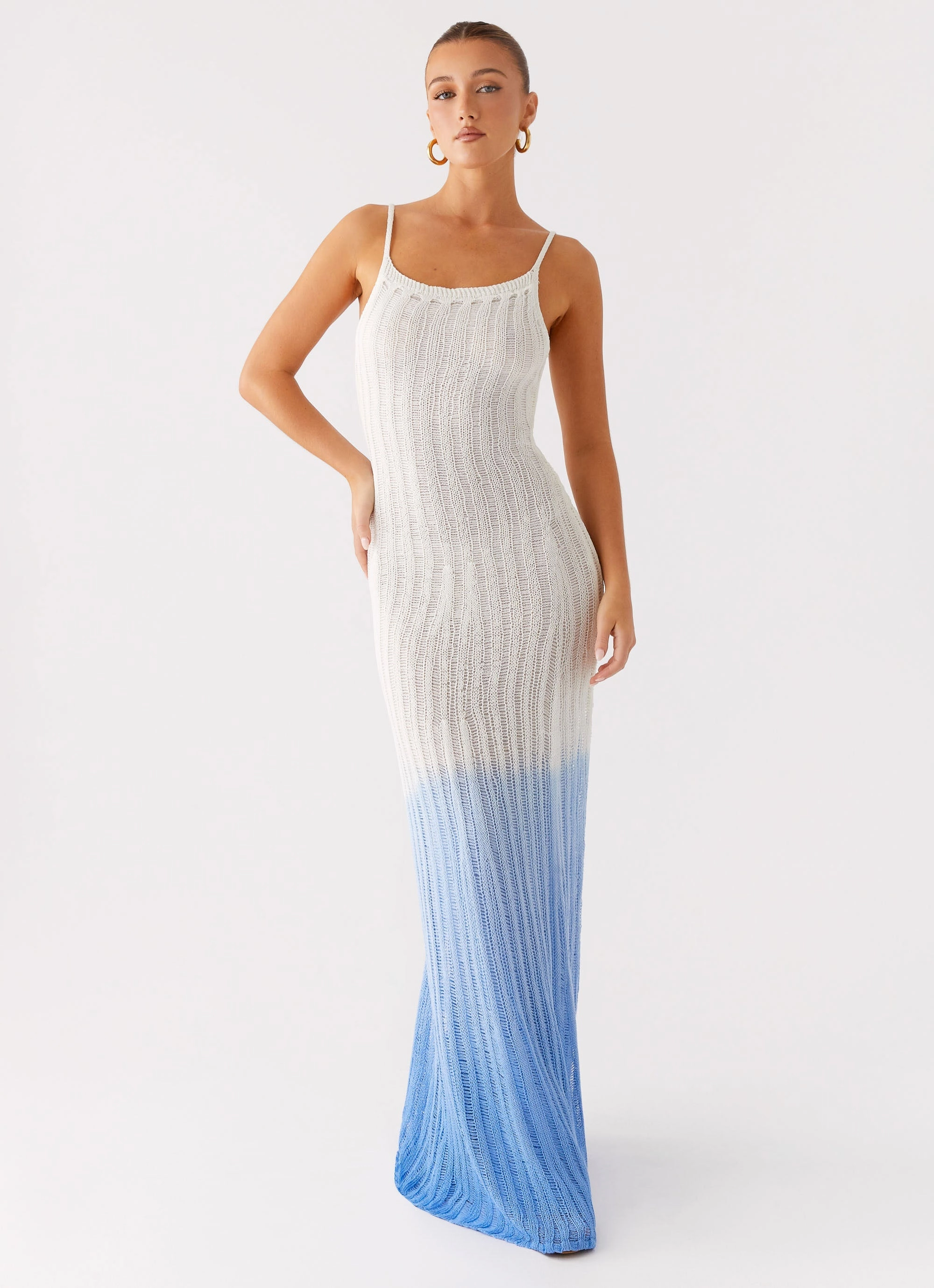 Formal Choice Smooth Surface Kiki Maxi Dress - Ombre Blue