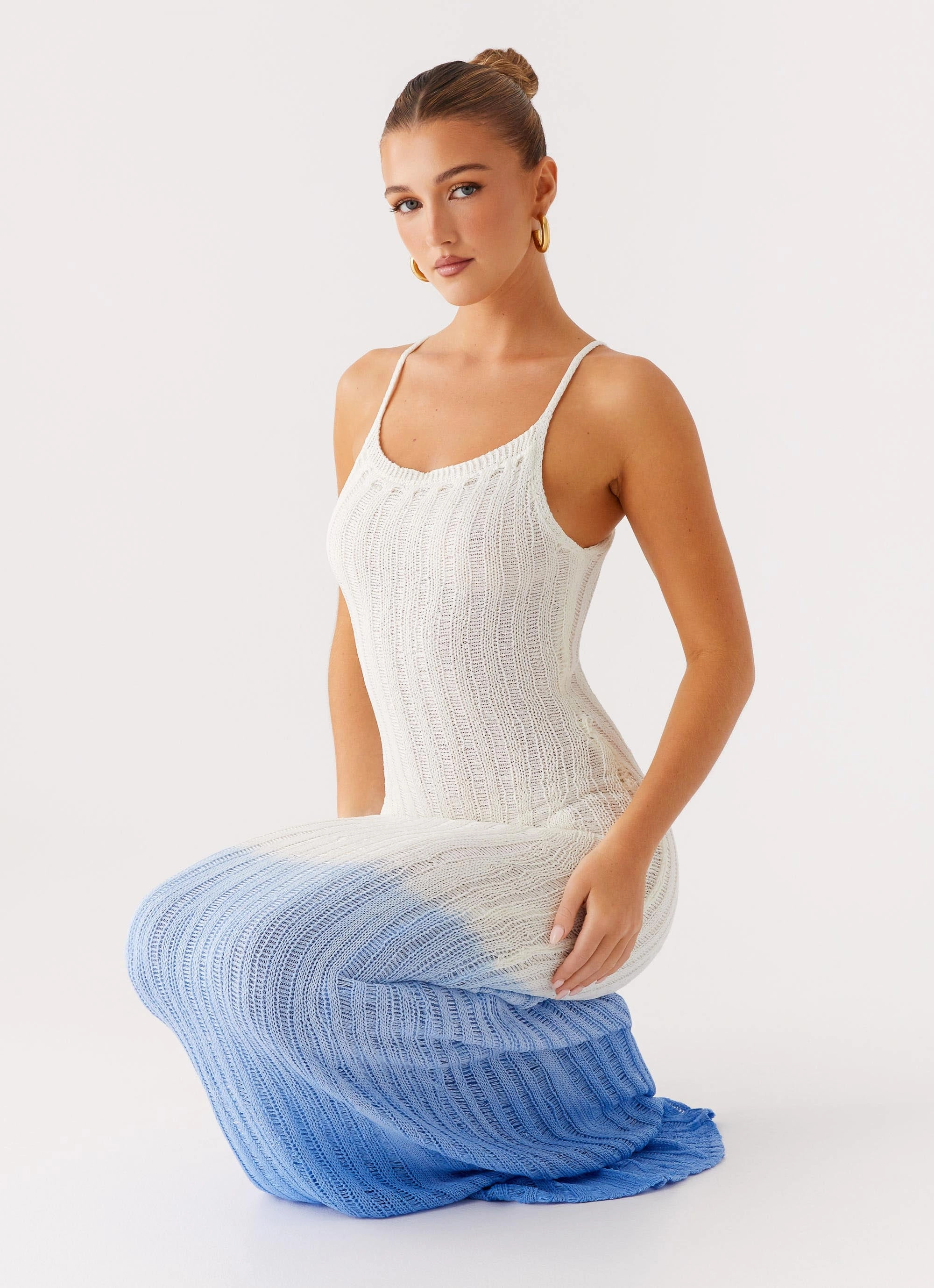 Chill Comfort Kiki Maxi Dress - Ombre Blue