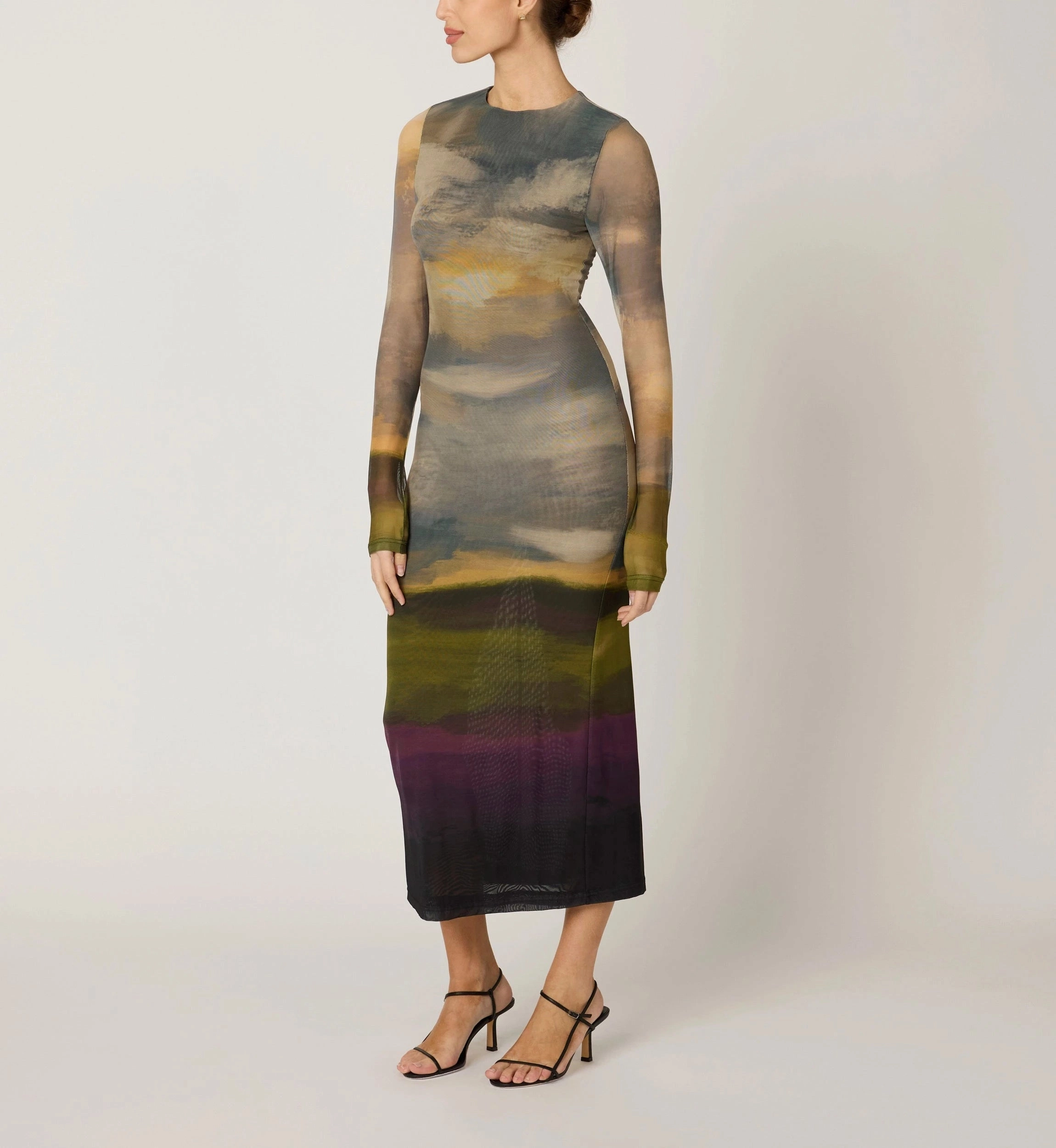Persephone Ankle Dress | San Bartolo Midi-Length Moment Glow