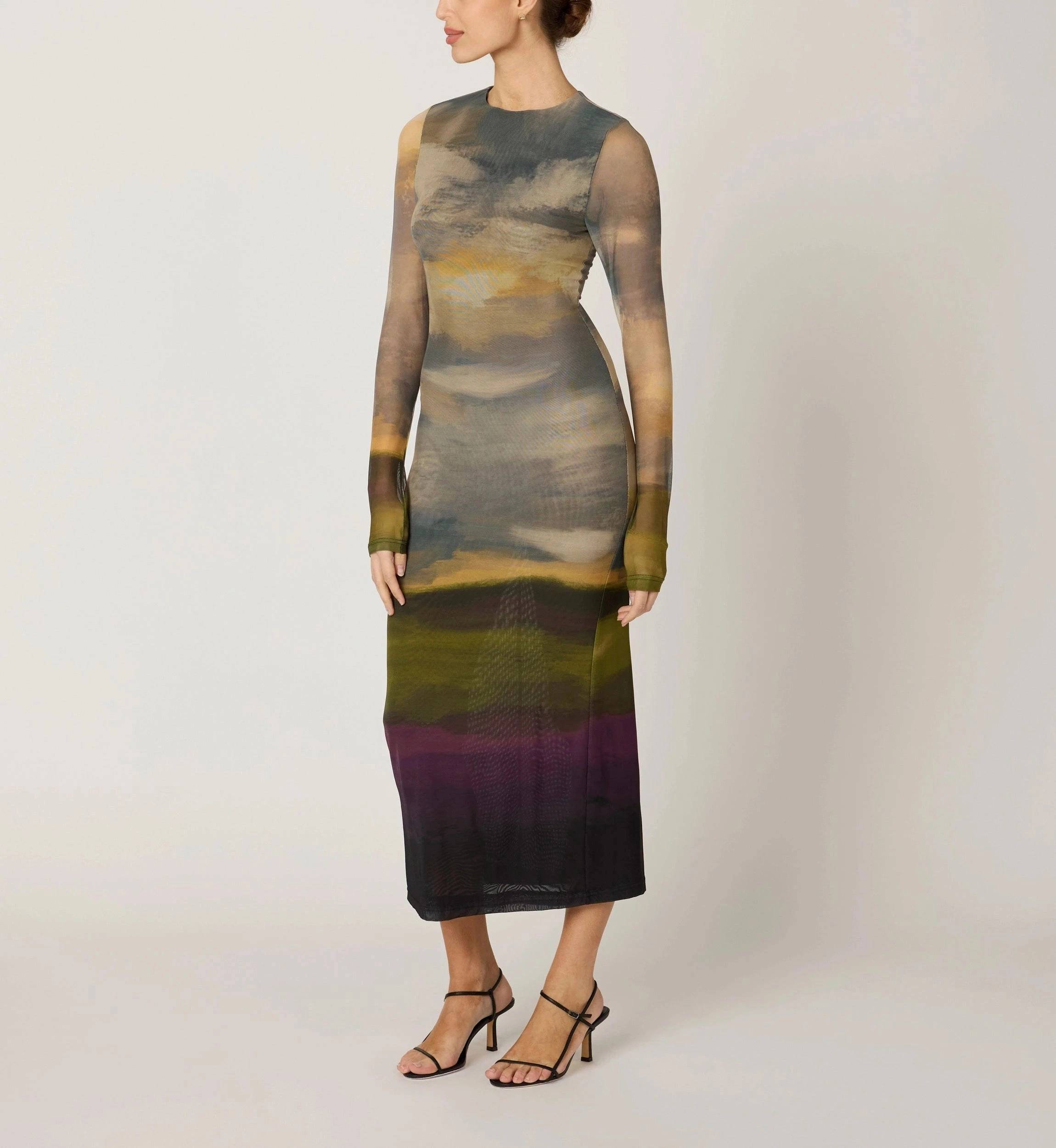 Lightweight Weave Material Persephone Ankle Dress | San Bartolo