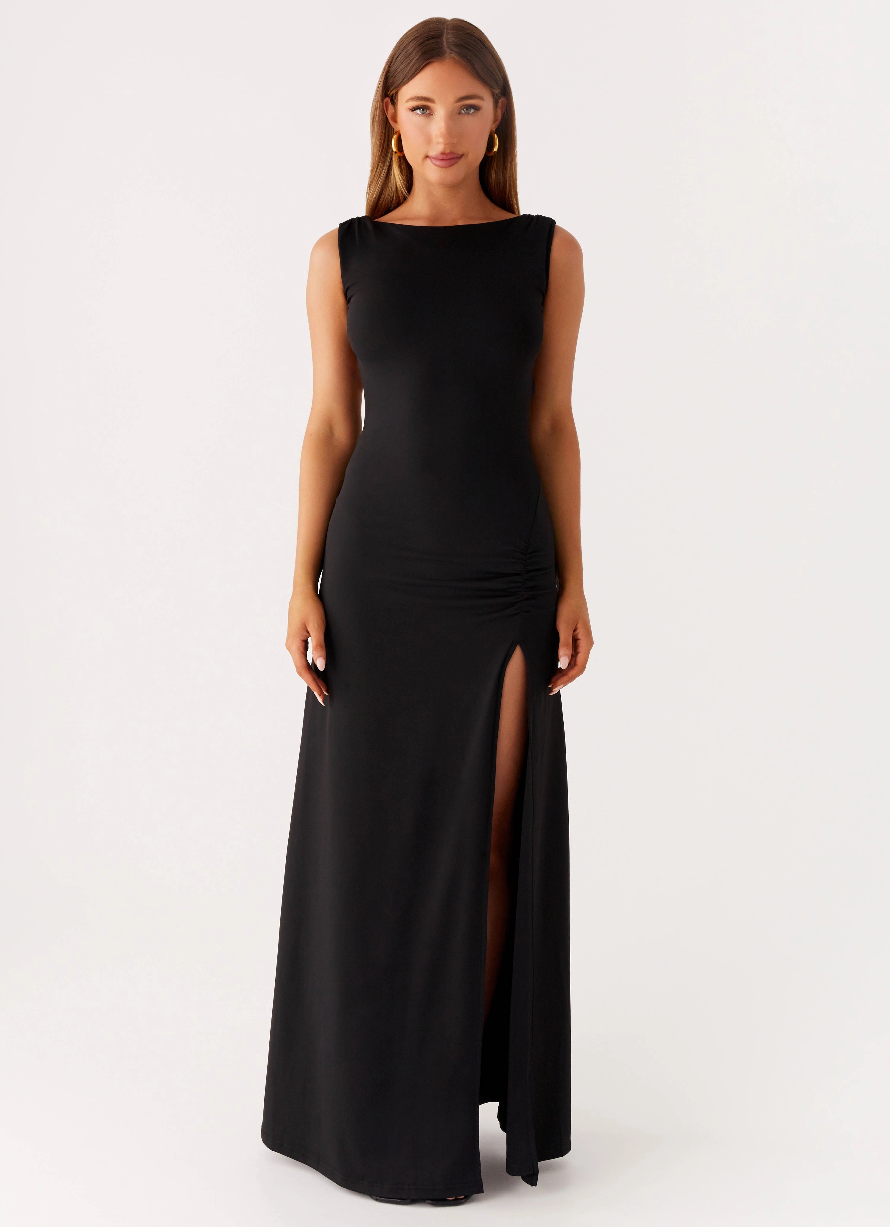 Trendy midi dress Relax Cut Phianne Maxi Dress - Black