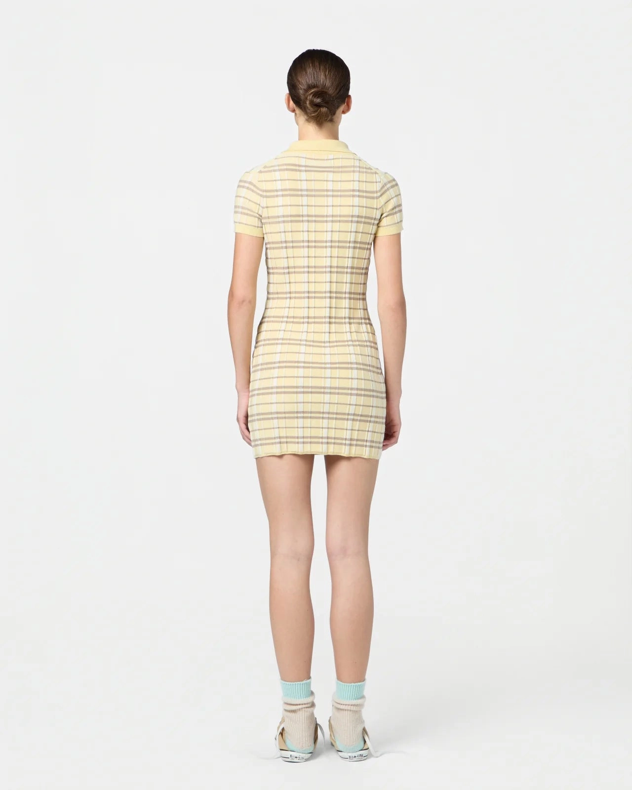 Fit for All Seasons All Time Plaid Polo Dress in Butter Combo