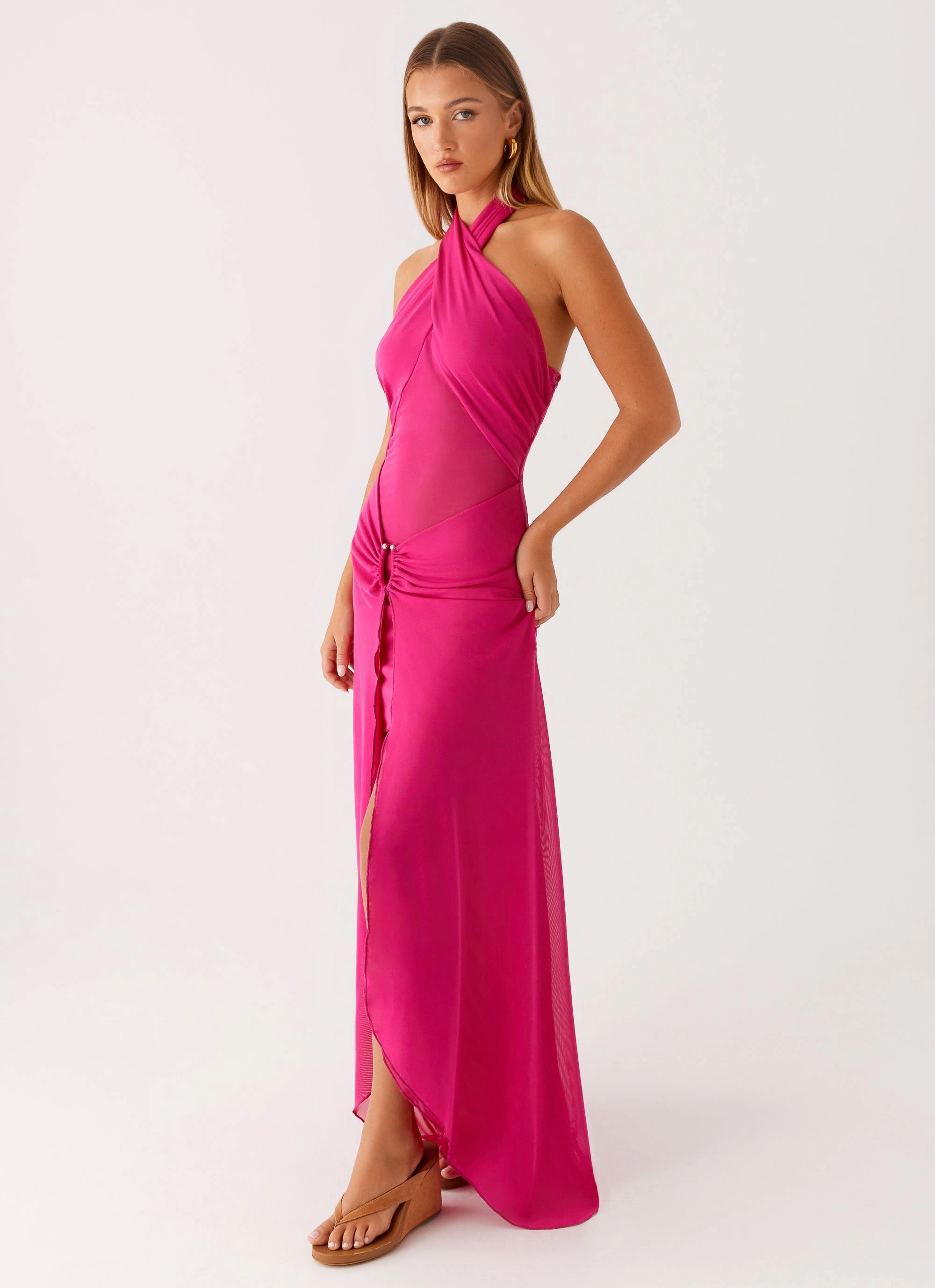 Body Positive Ericka Maxi Dress - Hot Pink