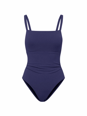 Jori One Piece In Navy Texture Glide Enhancing Surface
