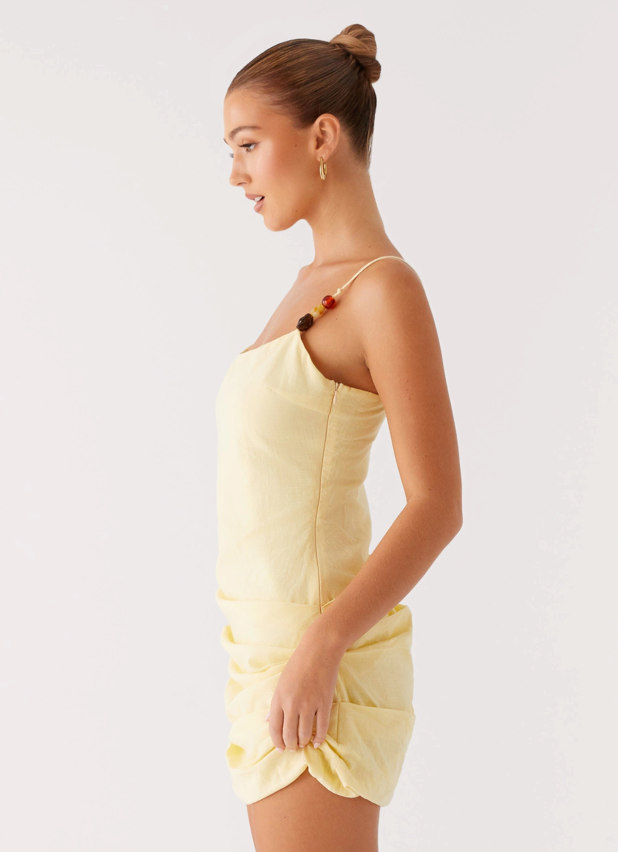 Skin Touch Adella Mini Dress - Yellow