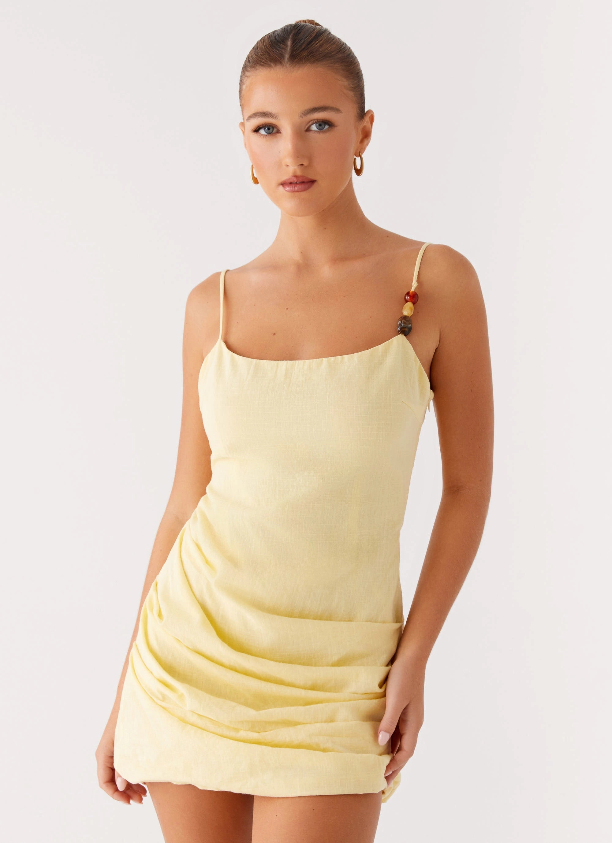 Fashionable Comfort Adella Mini Dress - Yellow