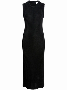 Dew Glow Leighton Knit Dress in Black