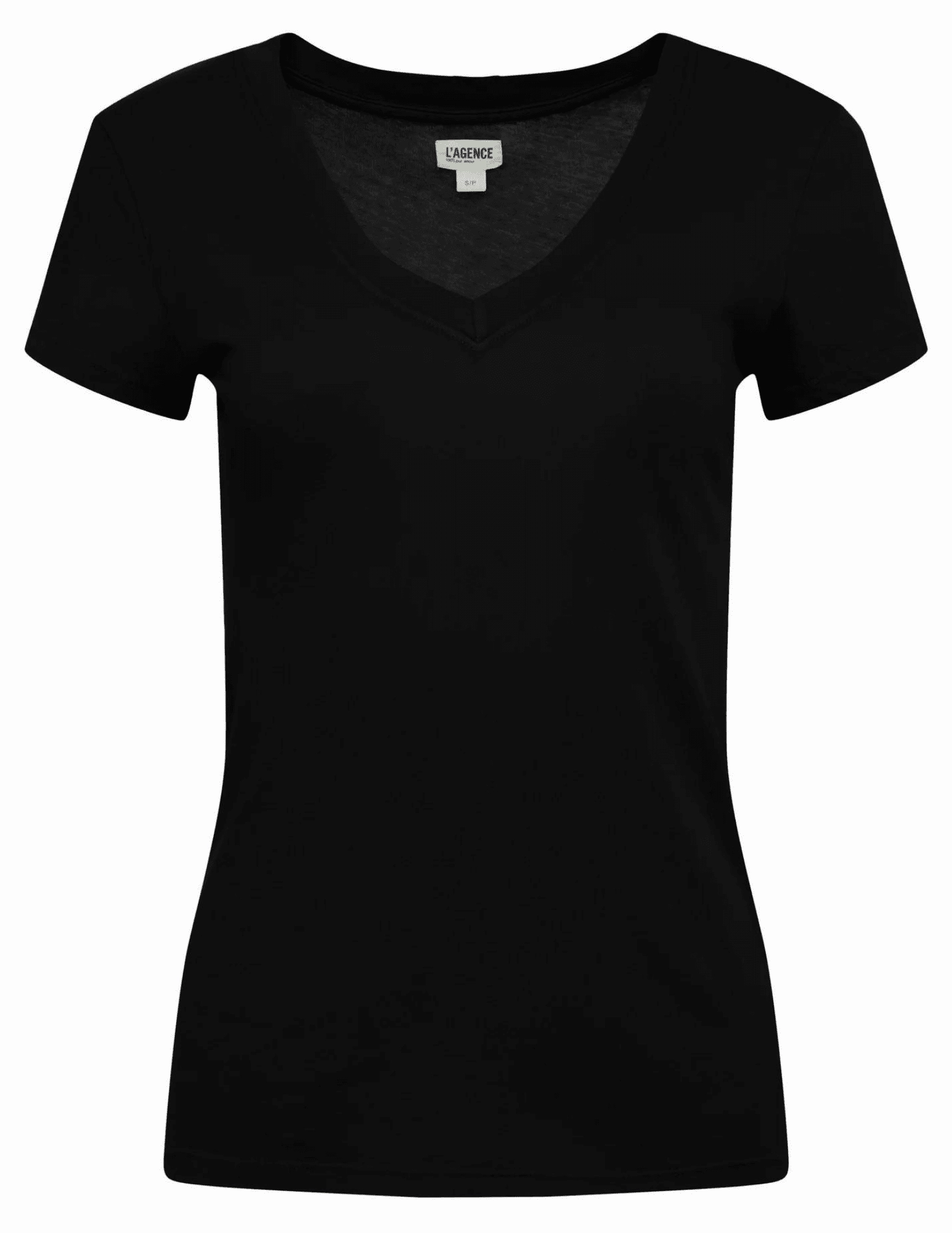 L'Agence Becca V-Neck Tee Comfort Flex