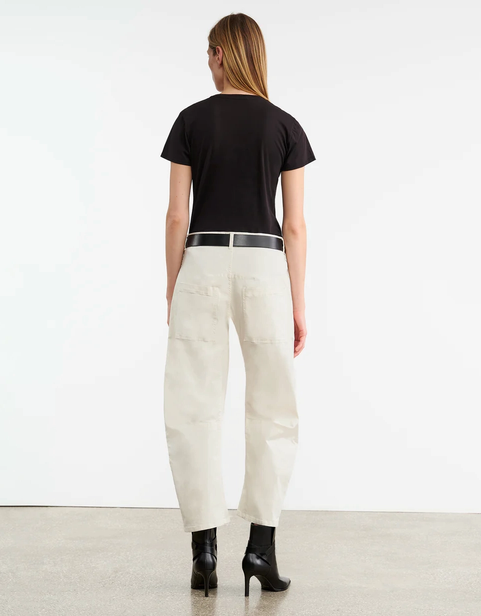 Shon Pant in Stone Organic Cotton Blend