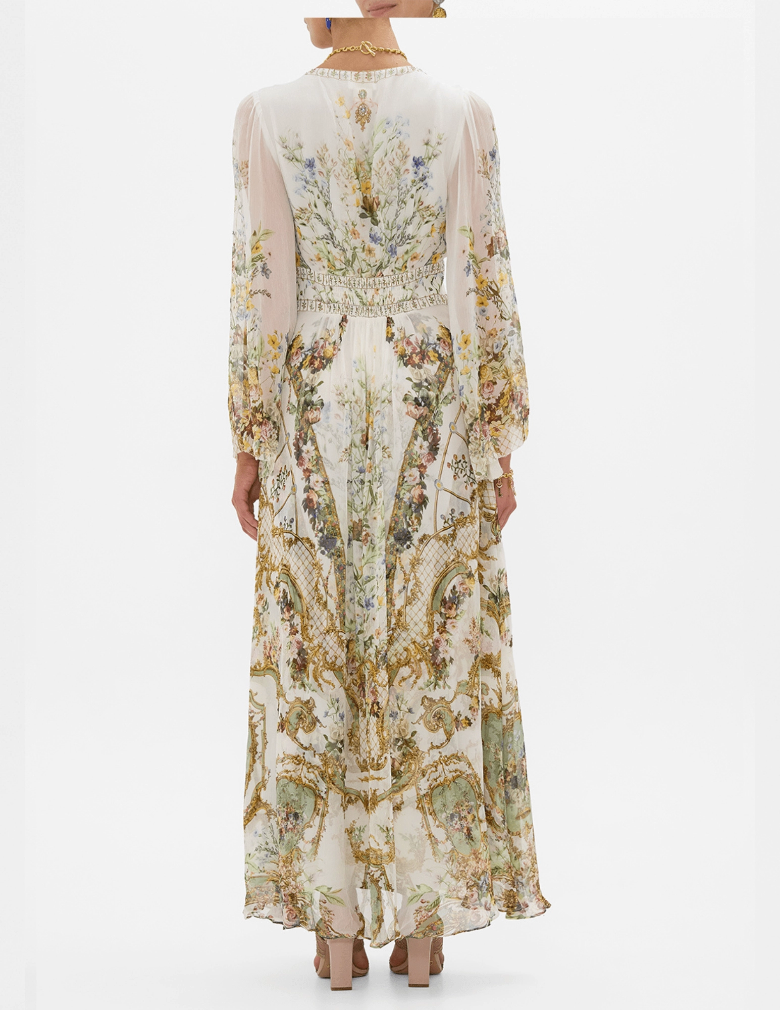 Chilly Layering Camilla Flared Sleeve Maxi Dress