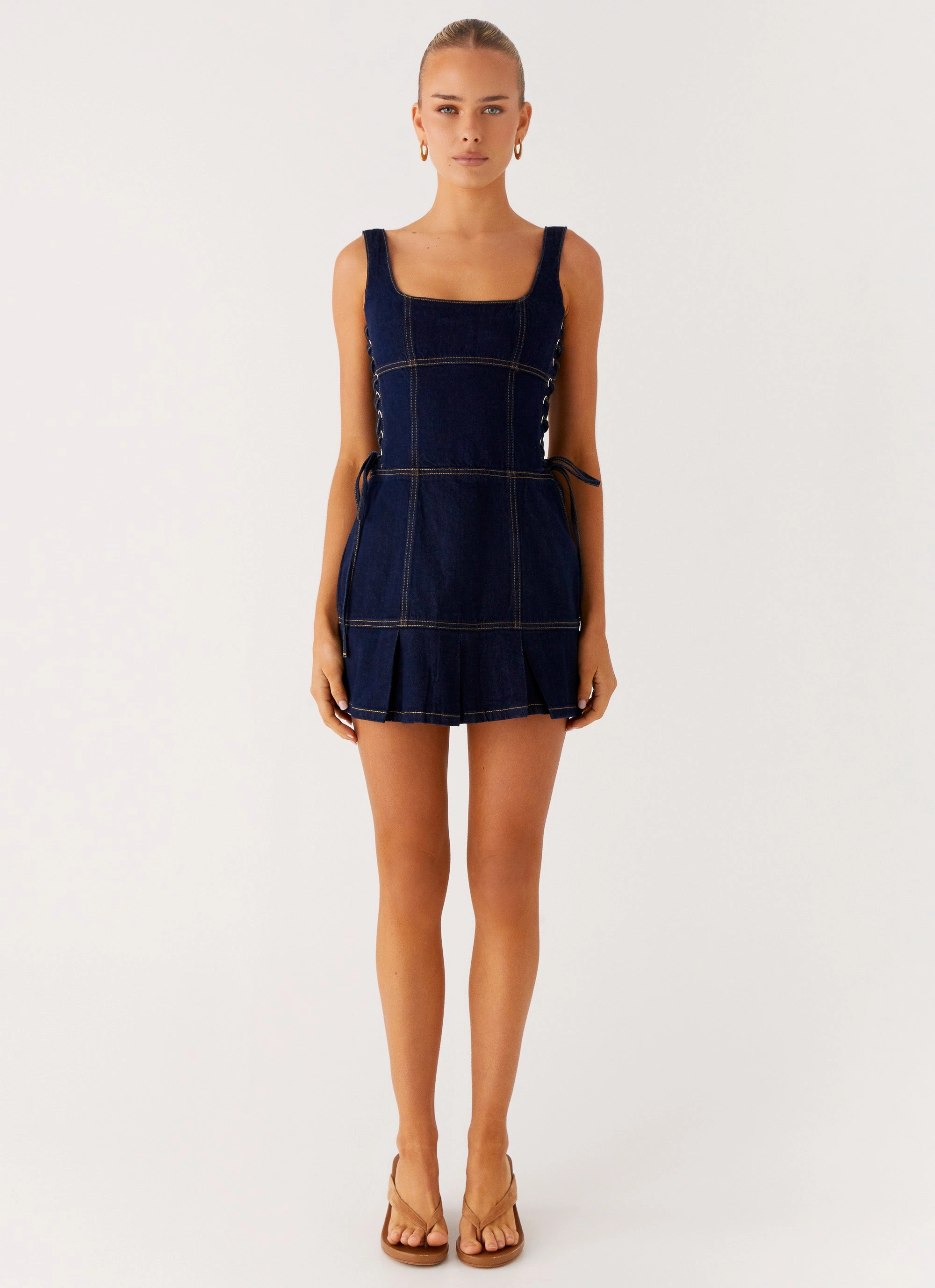 Preston Mini Dress - Indigo Chic Rhythm Essential Piece