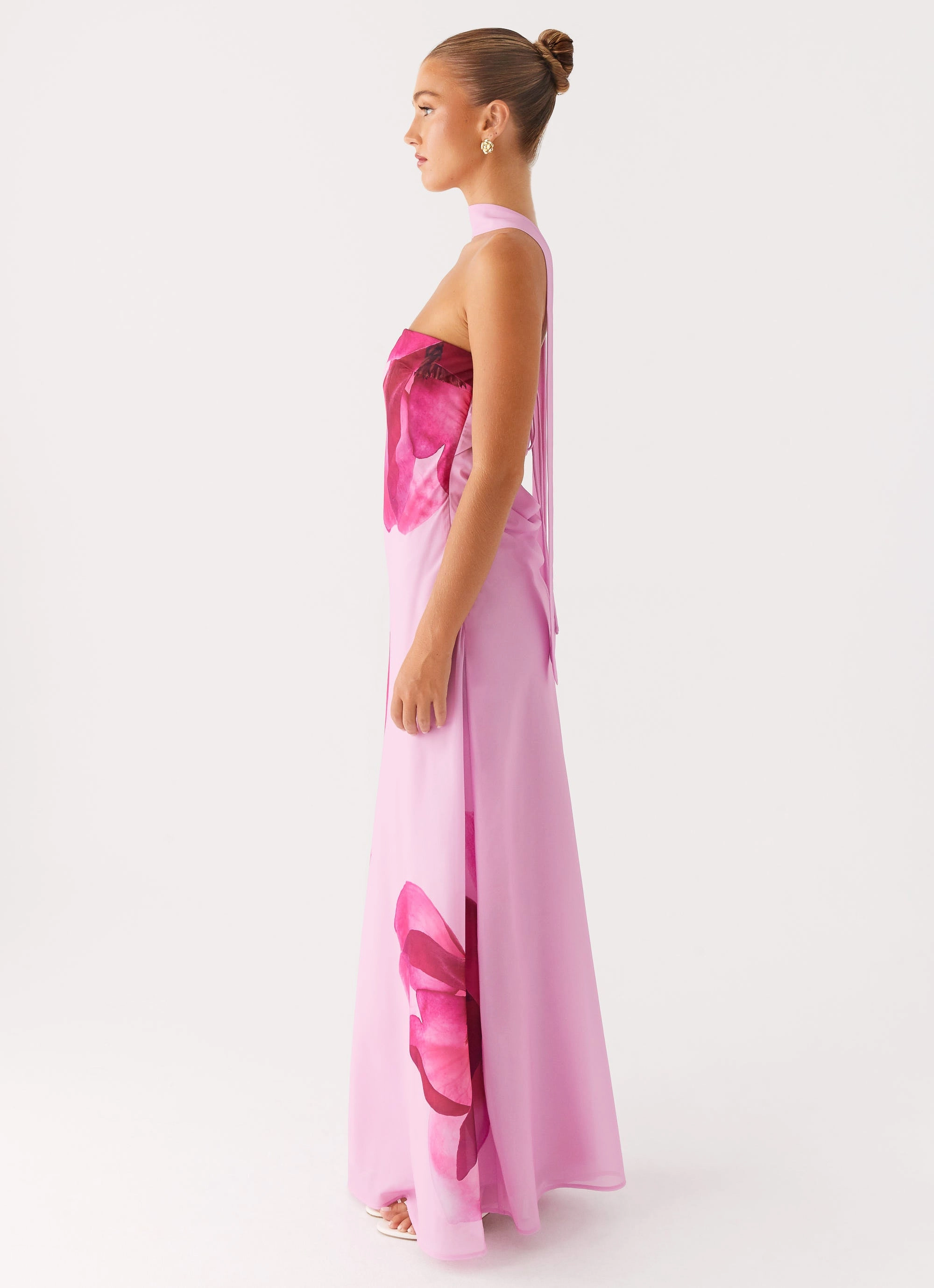 Prim Maxi Dress - Pastel Pink Comfortable Design Wear