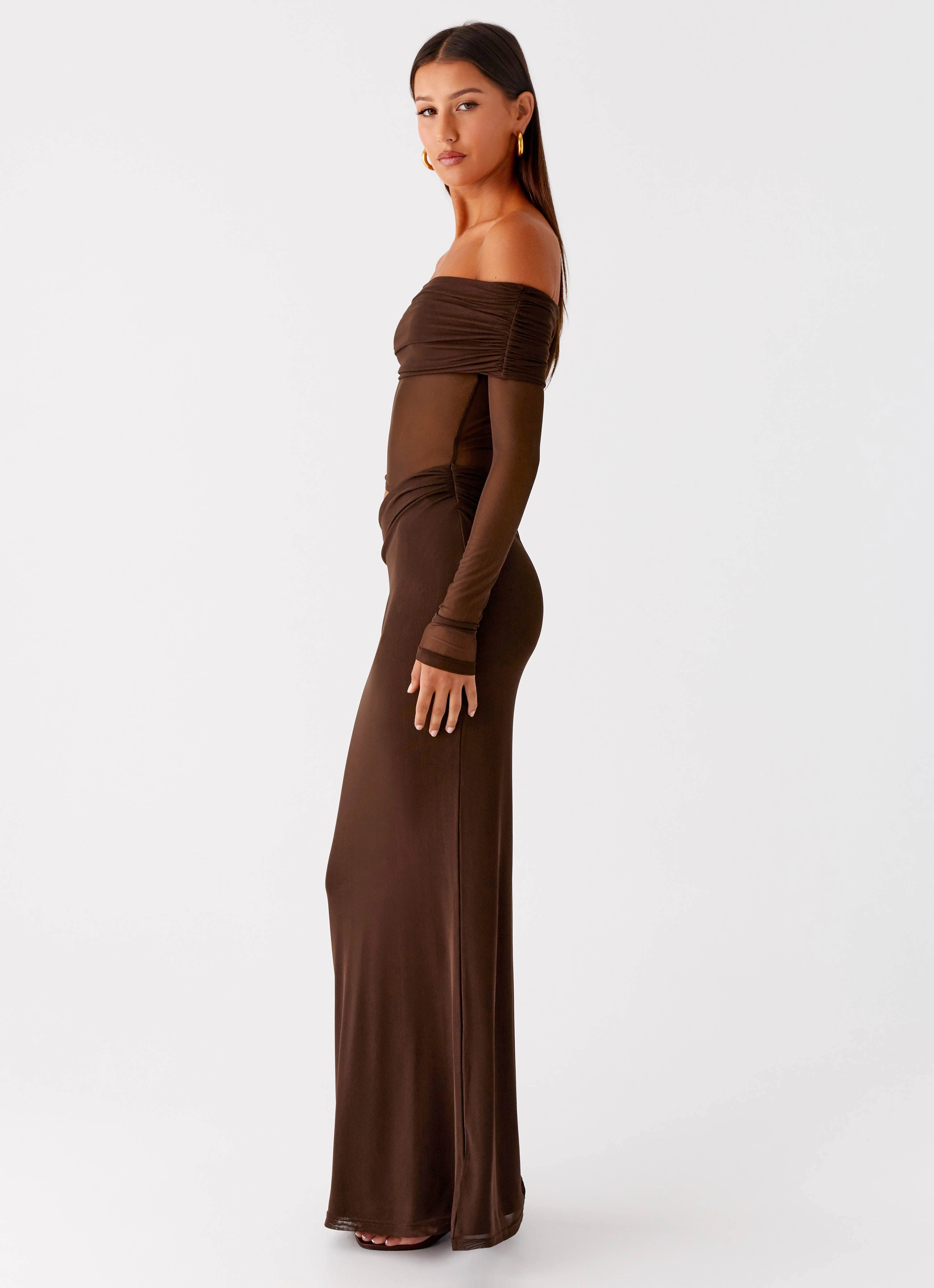 Emery Maxi Dress - Chocolate Comfy Wear Comfortable travel dress